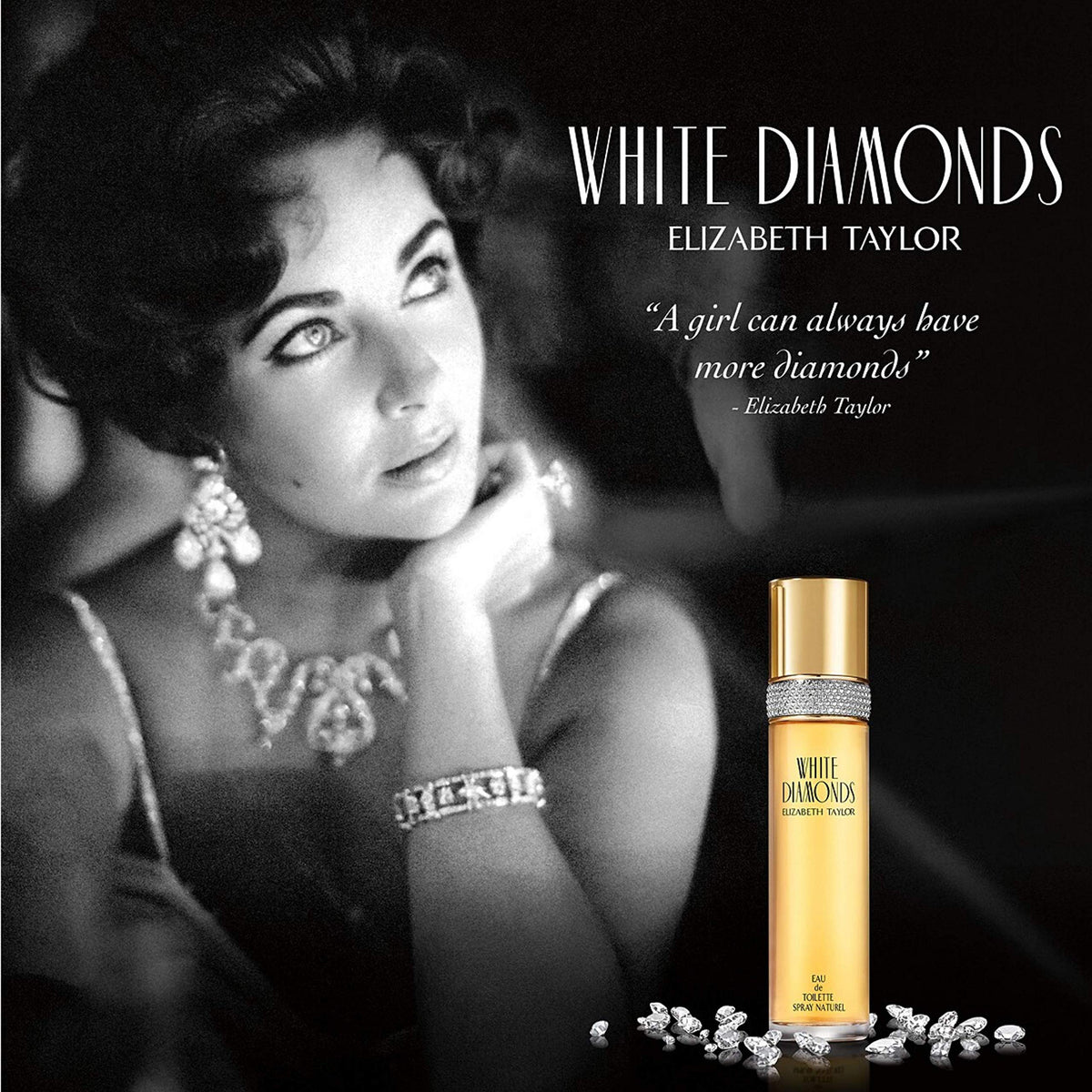 Elizabeth Taylor White Diamonds 4 Piece Fragrance Gift Set - Elizabeth Taylor Official Imagery - 4