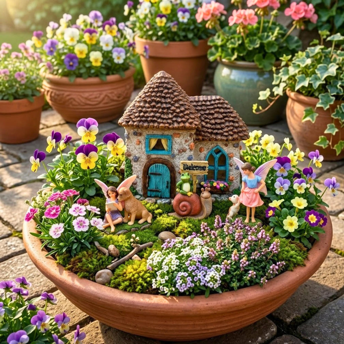 Fairy Garden House Kit for Outside - PRETMANNS Official Imagery - 3