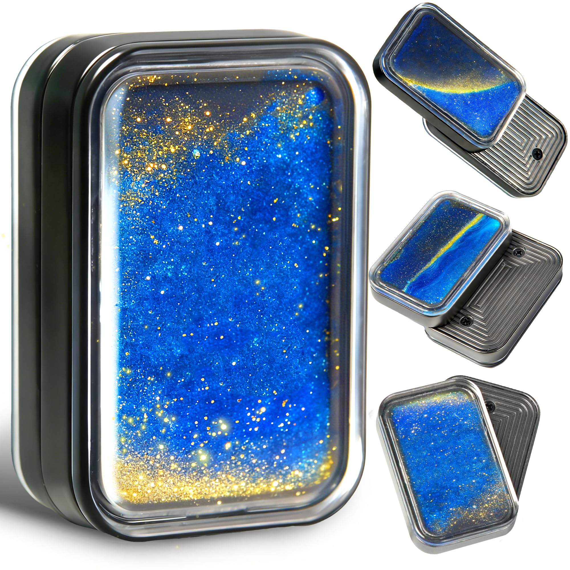 Liquid Fidget Slider Toy for Adults, Metal Magnetic Fidgets Cool - Product Imagery