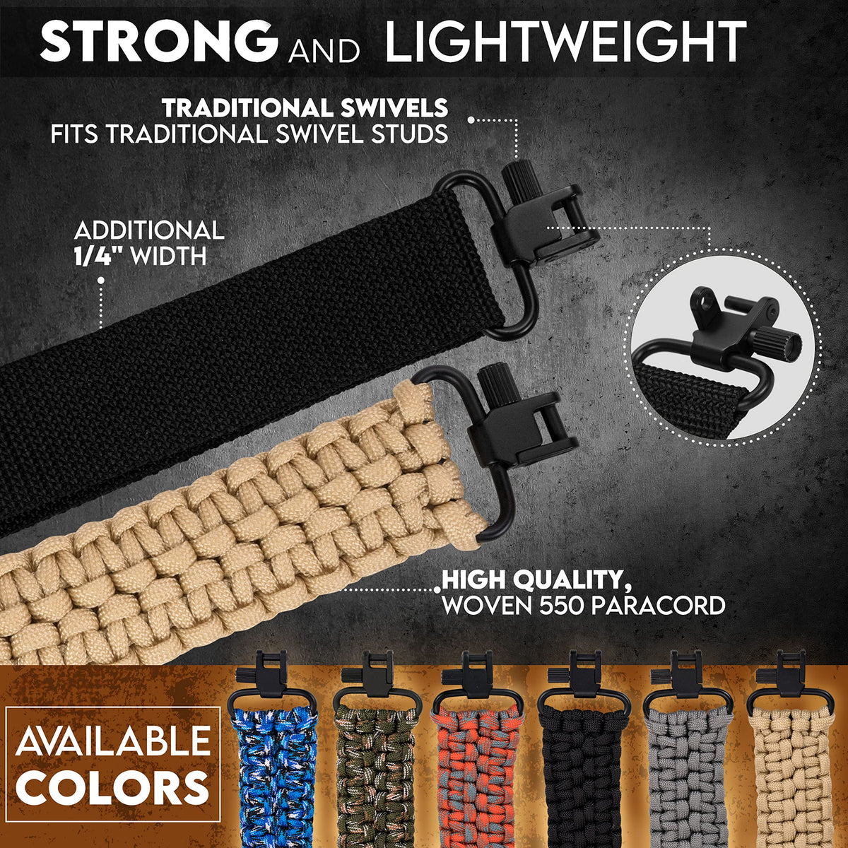 Paracord Gun Sling - TLO Outdoors Official Imagery - 6