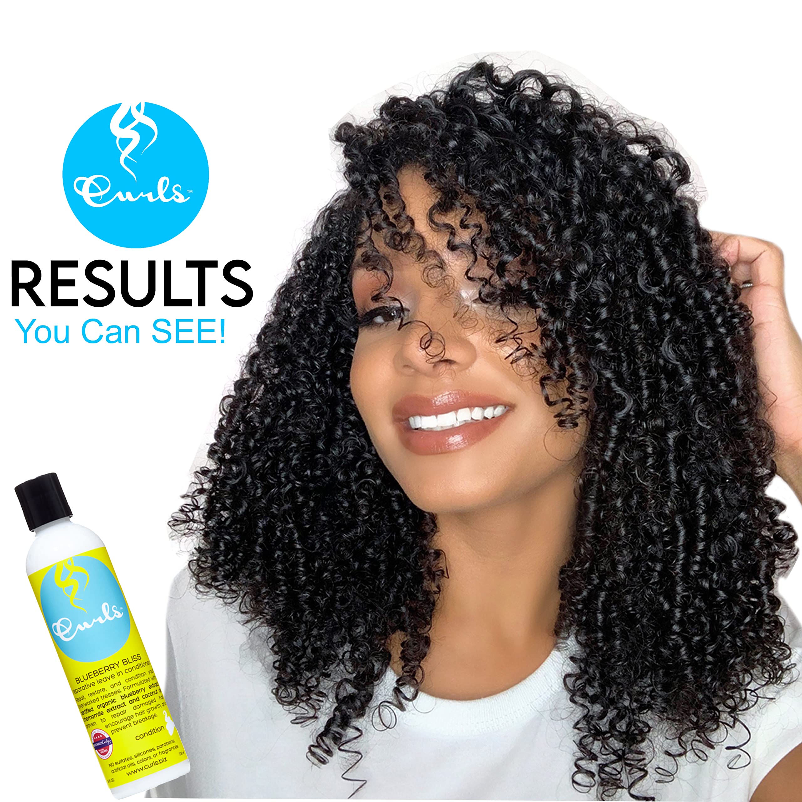 Curls Blueberry Bliss Reparative Leave In Conditioner - Repair Damage and - Curls Official Product View 4
