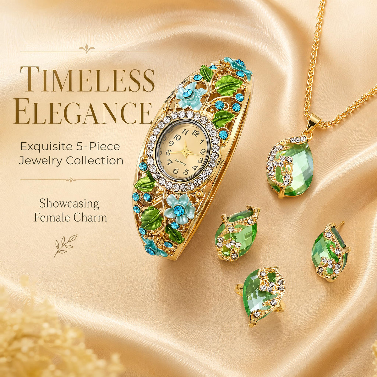 Vintage Jewelry Set for Women Retro Palace Style Enamel - Premium Selection Official Imagery - 3