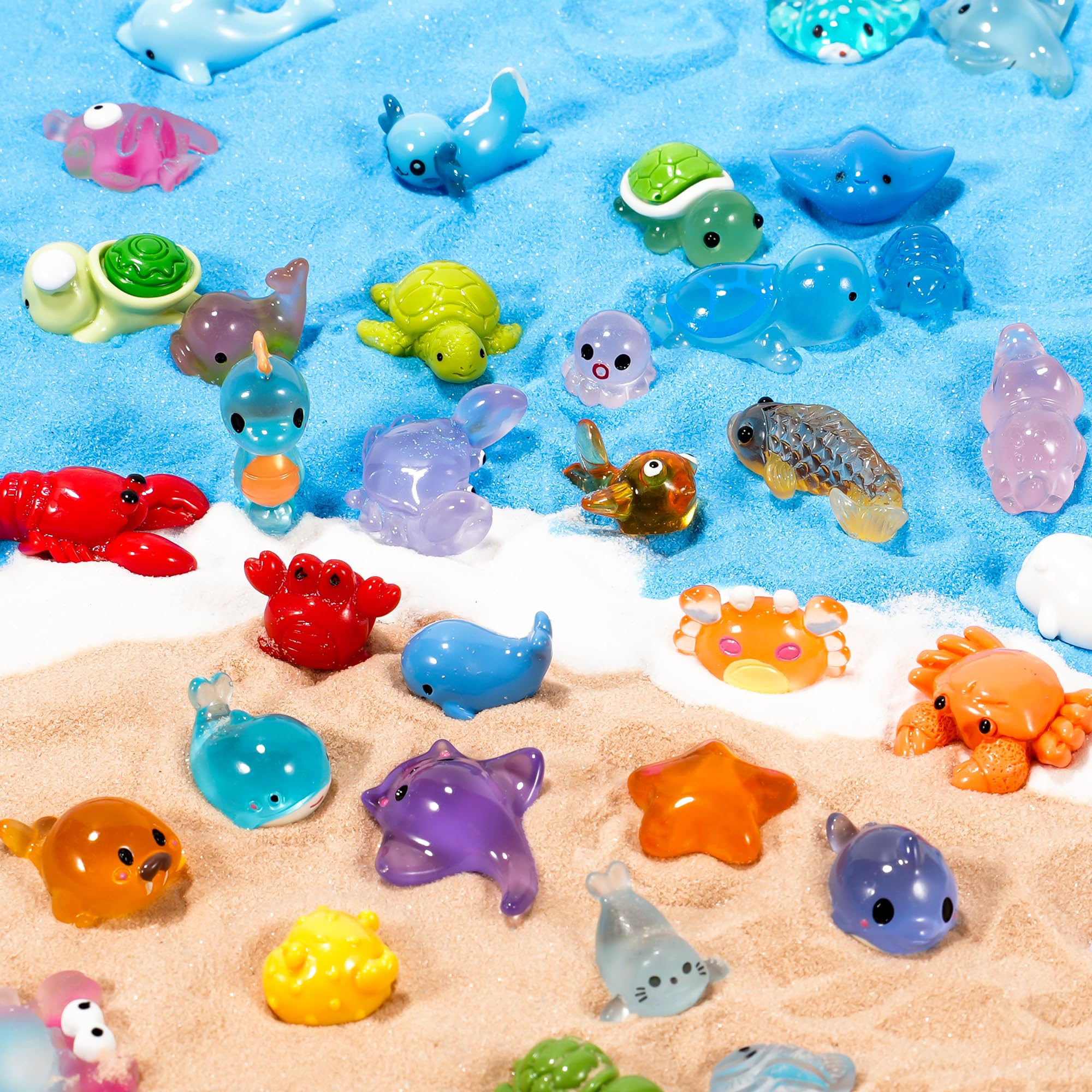 JWAJWY Mini Ducks 100 Pack Tiny Ducks Glow in The Dark - JWAJWY Official Product View 9