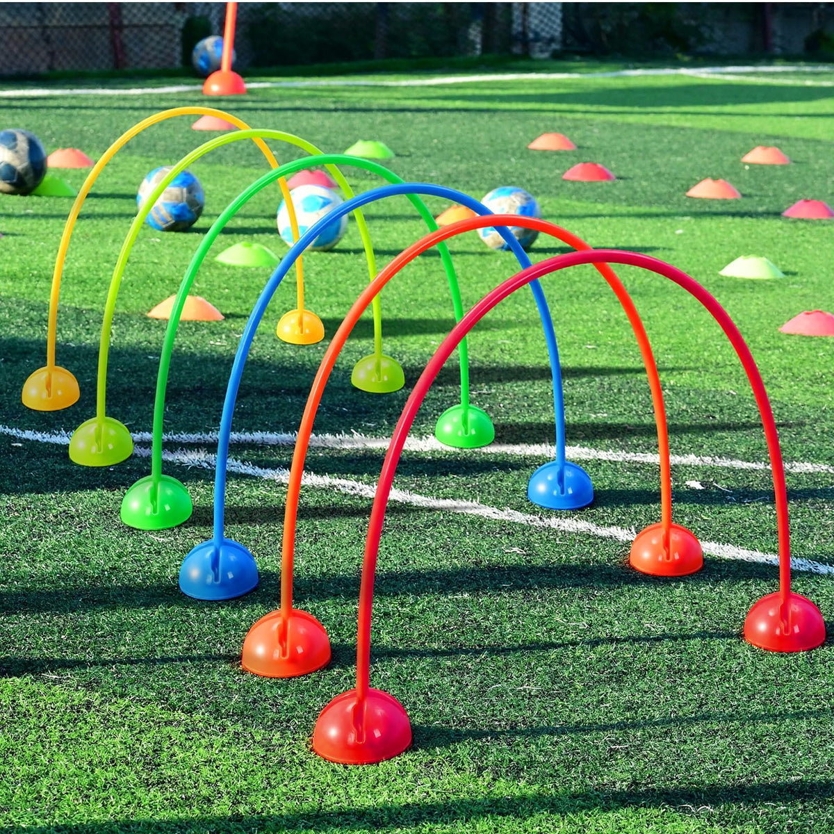 Hiboom 6 Set Obstacle Course Agility PE Equipment for - Hiboom Official Imagery - 3