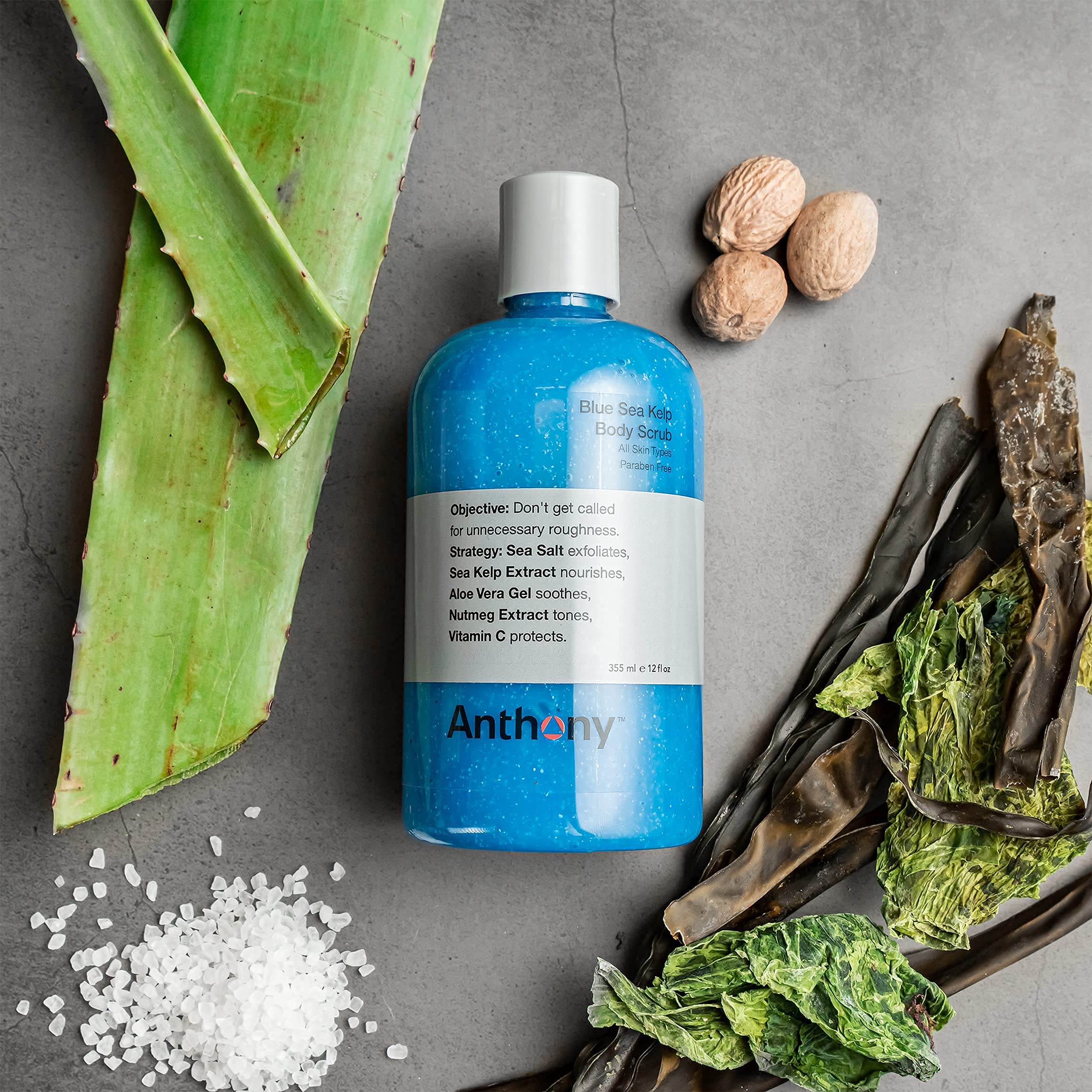 Anthony Algae Facial Cleanser, Facial Scrub, Blue Sea Kelp Body - Anthony