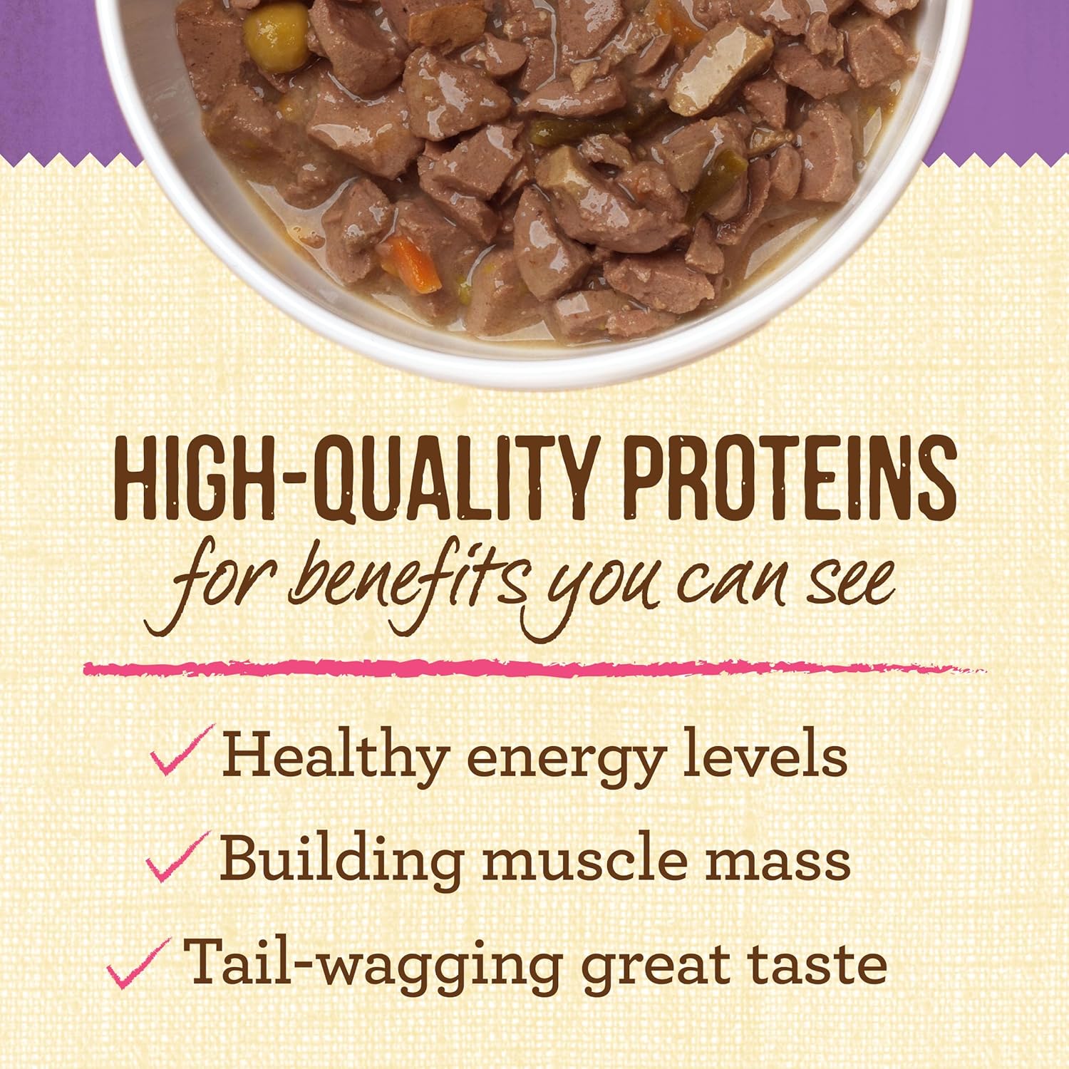 Merrick Lil’ Plates grain-free wet dog food tub for small dogs with beef stew recipe and real beef, 3.5 oz.