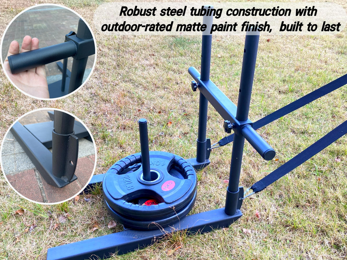 Weight Sled for Training Adjustable Handle Push Pull Workout - shikoyi Official Imagery - 5