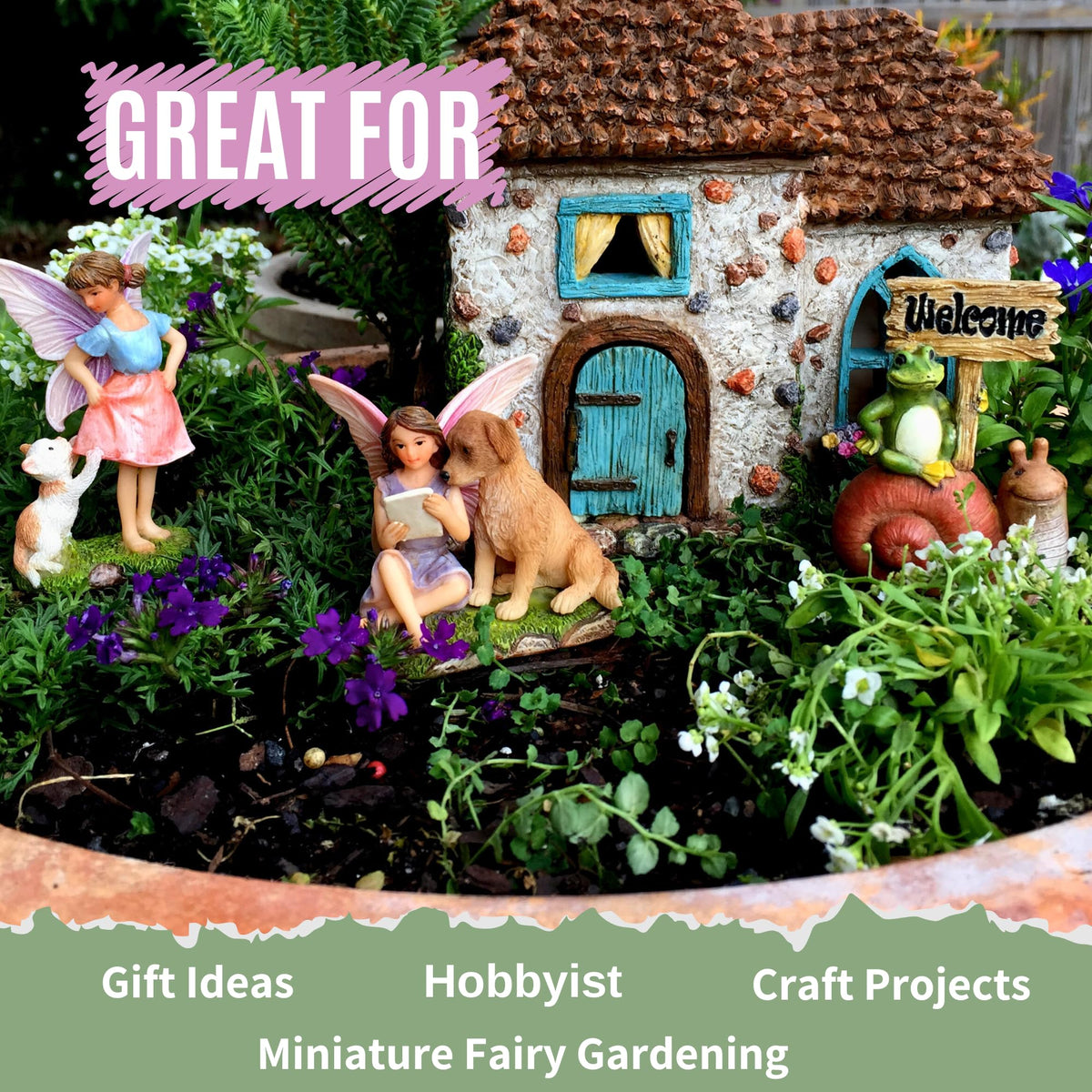 Fairy Garden House Kit for Outside - PRETMANNS Official Imagery - 7