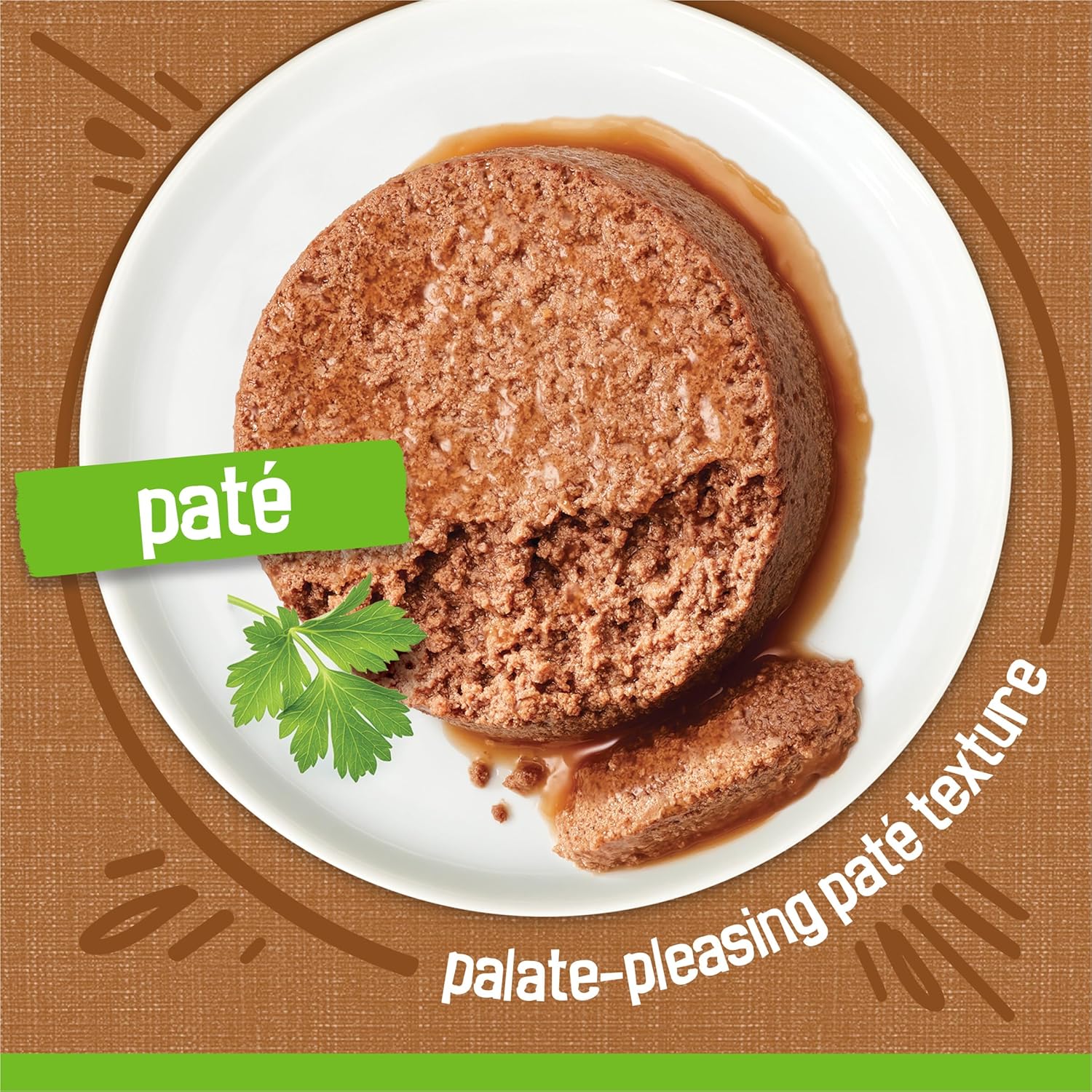Cans of Friskies wet cat food, Pate Mixed Grill flavor, 5.5 oz, pack of 24, with colorful labels and open cans showing pate.
