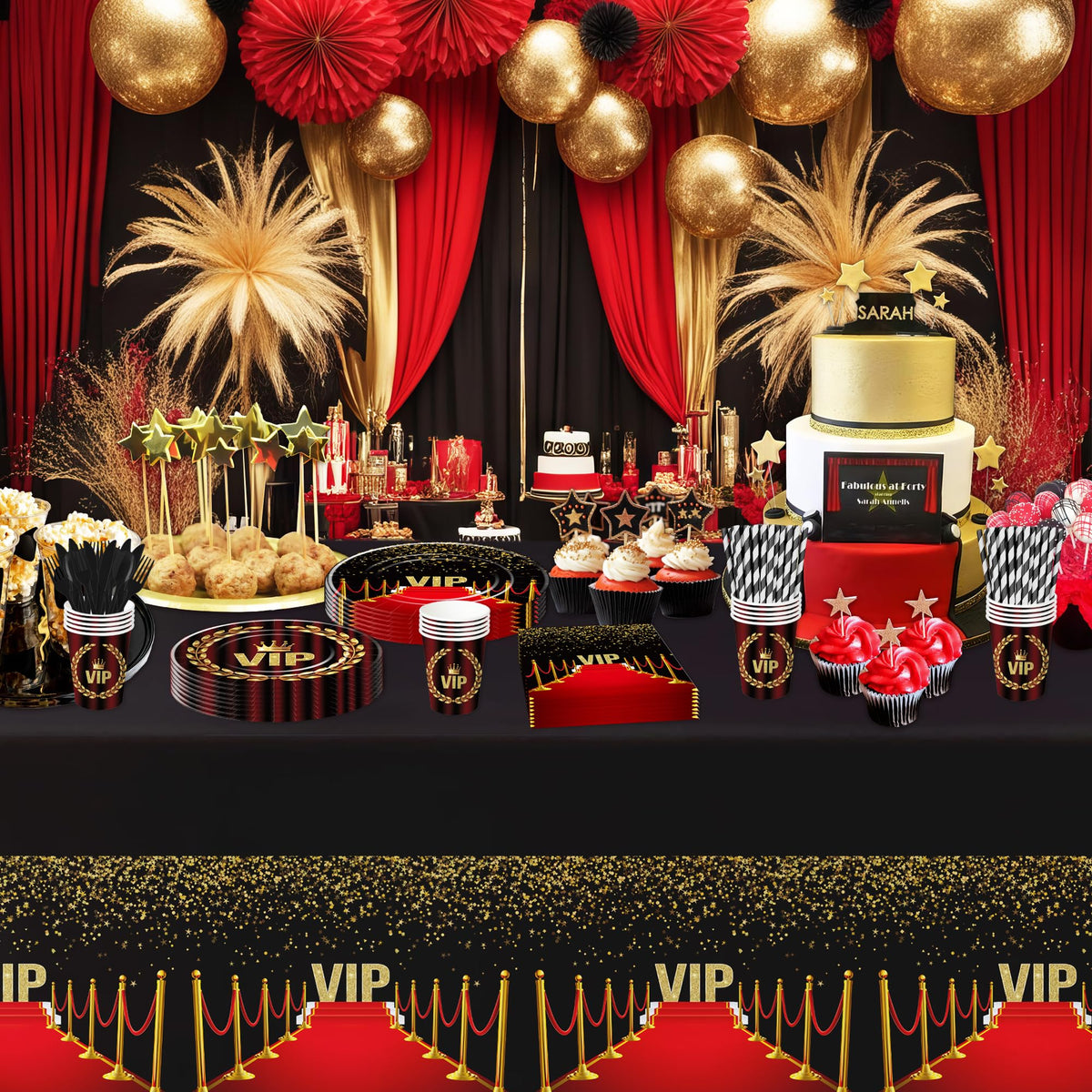 VIP Party Decorations Movie Star Red Carpet Birthday Party - Xenorik Official Imagery - 7