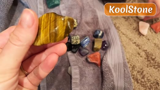 KoolStone C1 Rock Tumbler Kit with 2.5lb capacity, noise-canceling design, suitable for polishing rocks and gemstones