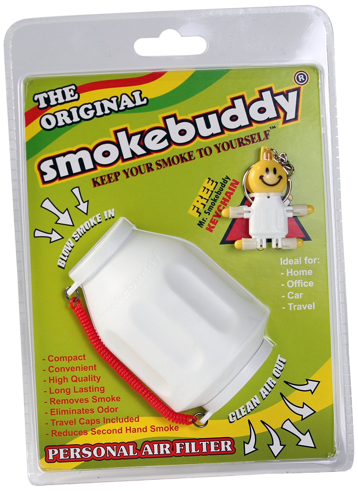 Smoke Buddy 0159 WHT Personal Air Filter White - smokebuddy Official Imagery - 1