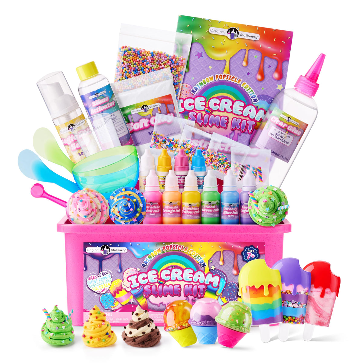Original Stationery Ice Cream Slime Kit for Girls Toys DIY - Original Stationery Official Imagery - 8