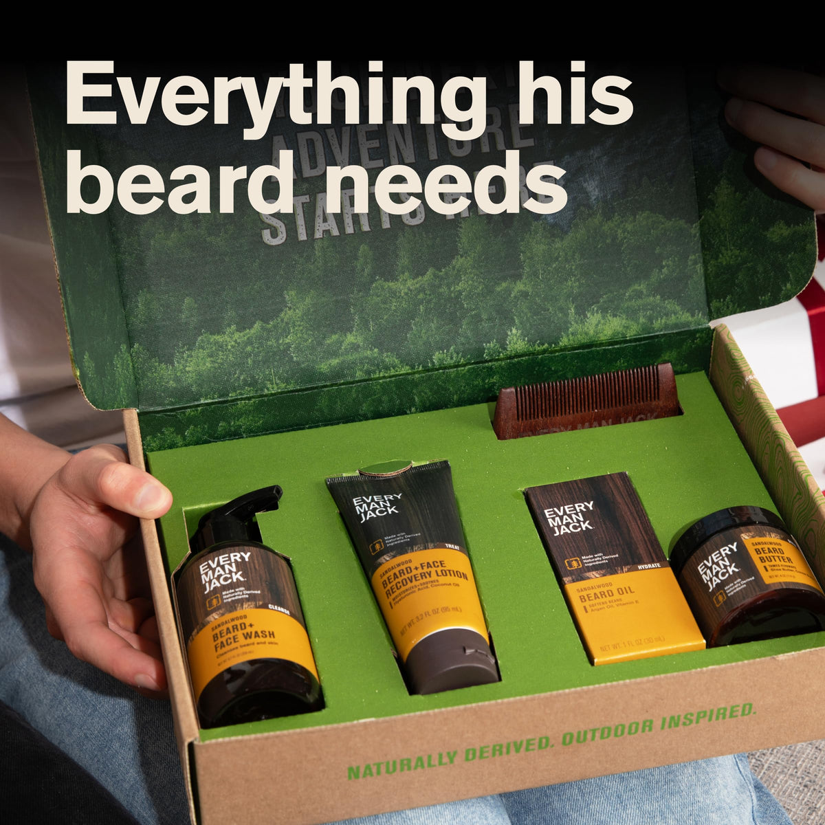 Every Man Jack Complete Beard Care Kit for Men Sandalwood - Every Man Jack Official Imagery - 3