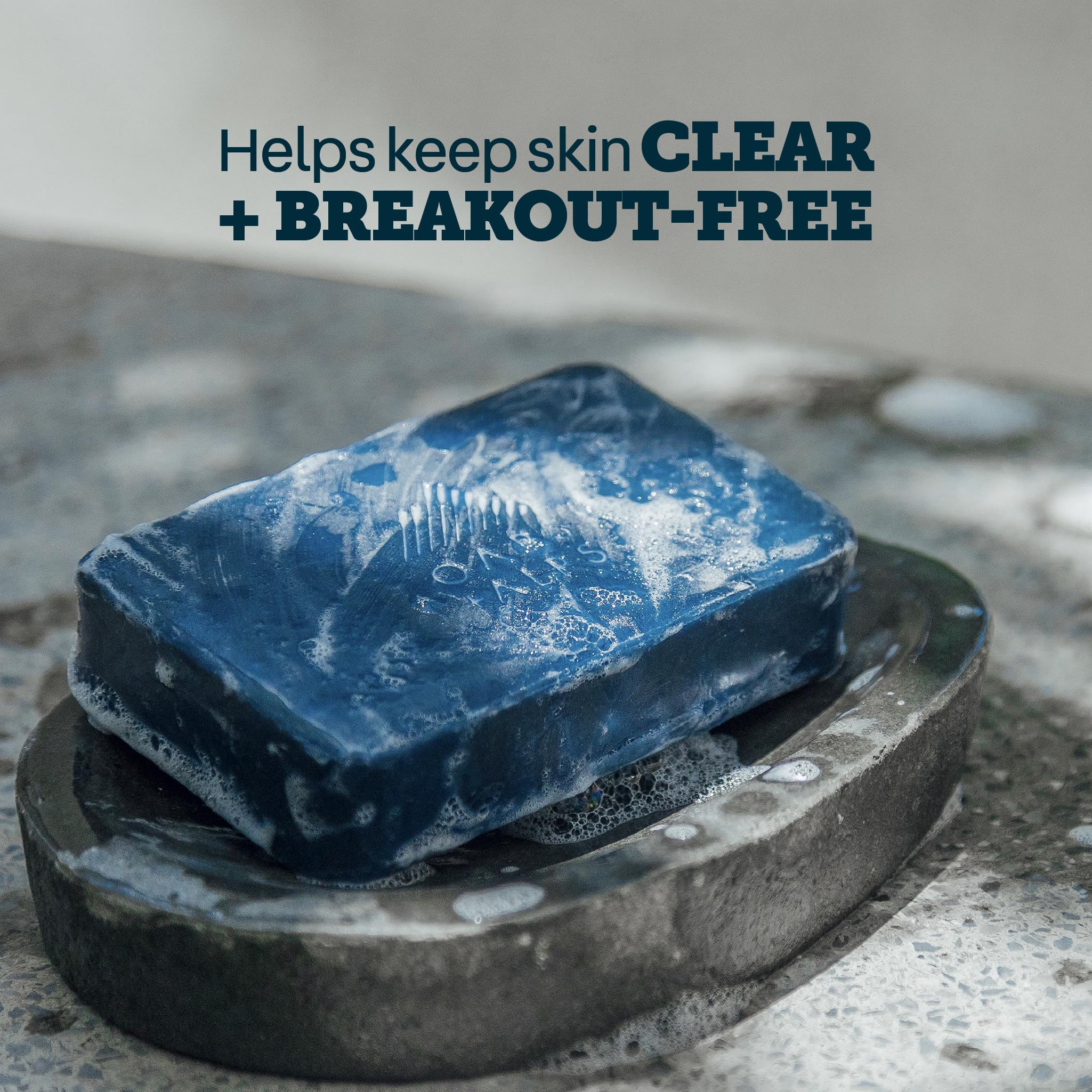 Oars + Alps Exfoliating & Moisturizing Mens Bar Soap, Blue Charcoal - Oars + Alps Official Product View 5
