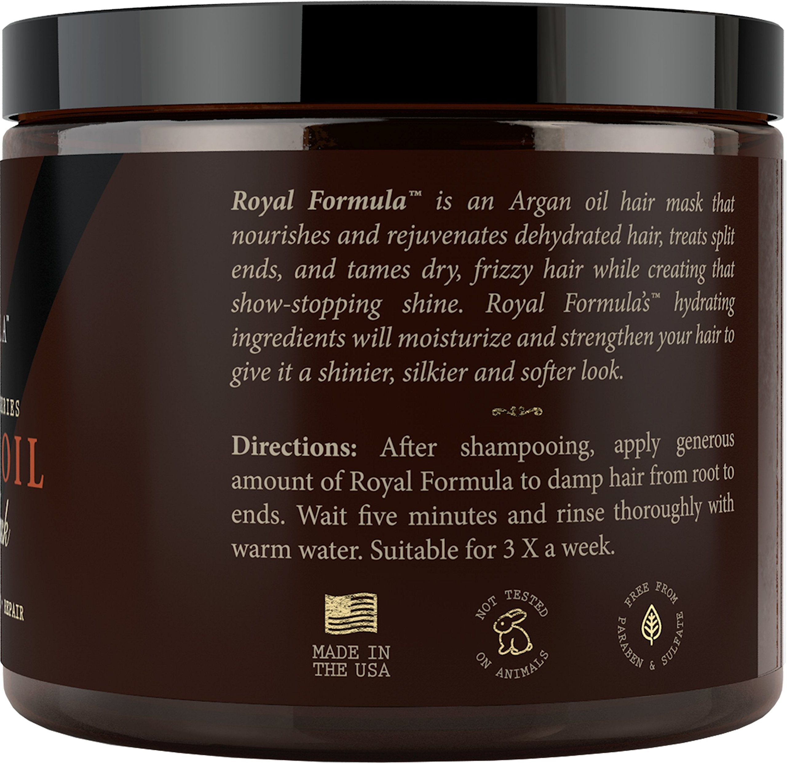 Argan Oil Hair Mask Deep Conditioning Repair Treatment for - Nature's Potent Official Imagery - 5