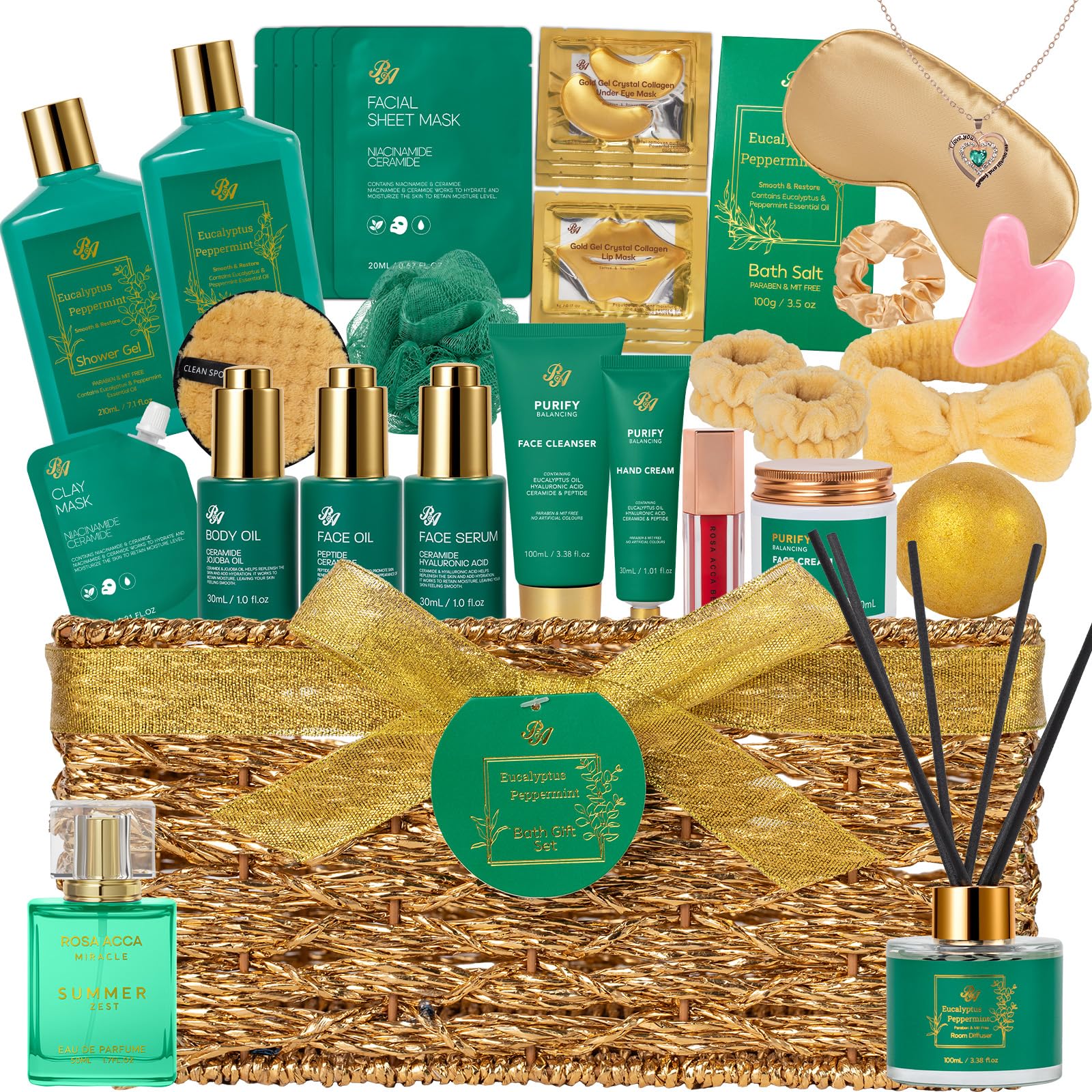35 Pcs Gifts for Women, Lavender Bath &amp; Body Gift - RA ROSA ACCA