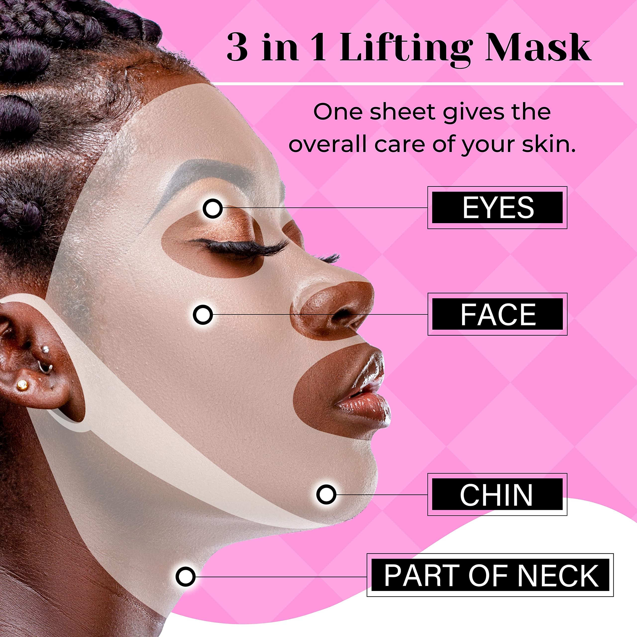 Sheet Masks for Face Chin Neck All in One - LINDREAM SKIN