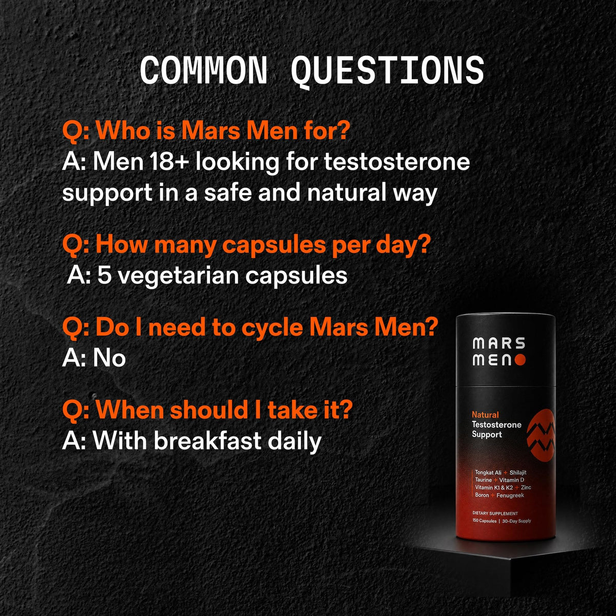 Testosterone Booster for Men - MARS MEN Official Imagery - 8
