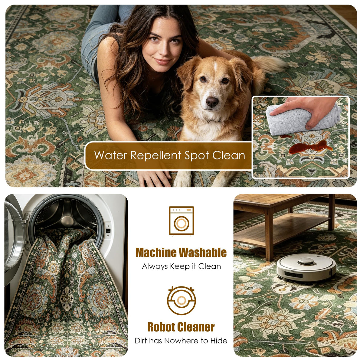 Washable Area Rugs - RUGSURE Official Imagery - 8