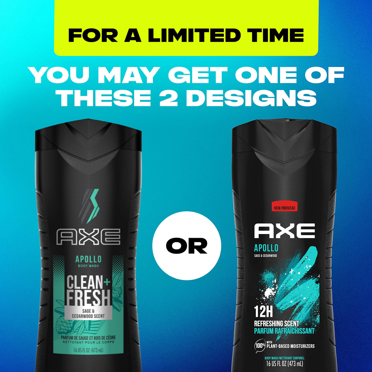 AXE Sage Cedarwood Body Wash Apollo 4 Count 16 fl oz - AXE Official Imagery - 4