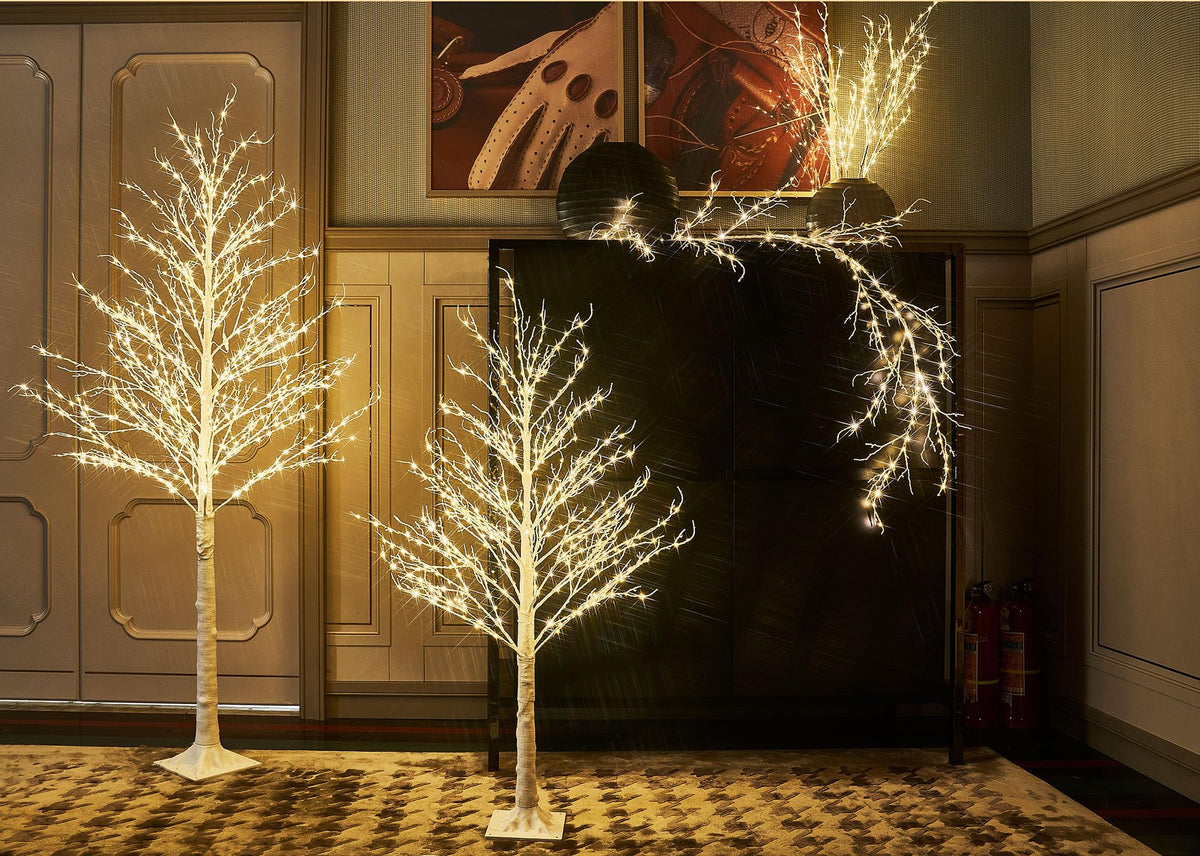 Lighted Willow Branches Iredescent Glittered 32IN 120 LED - LITBLOOM Official Imagery - 5
