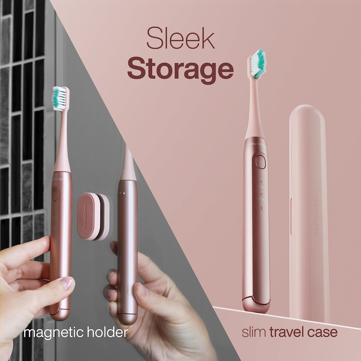 Aquasonic Icon Micro Vibrating Sonic Toothbrush - Aquasonic Official Imagery - 4