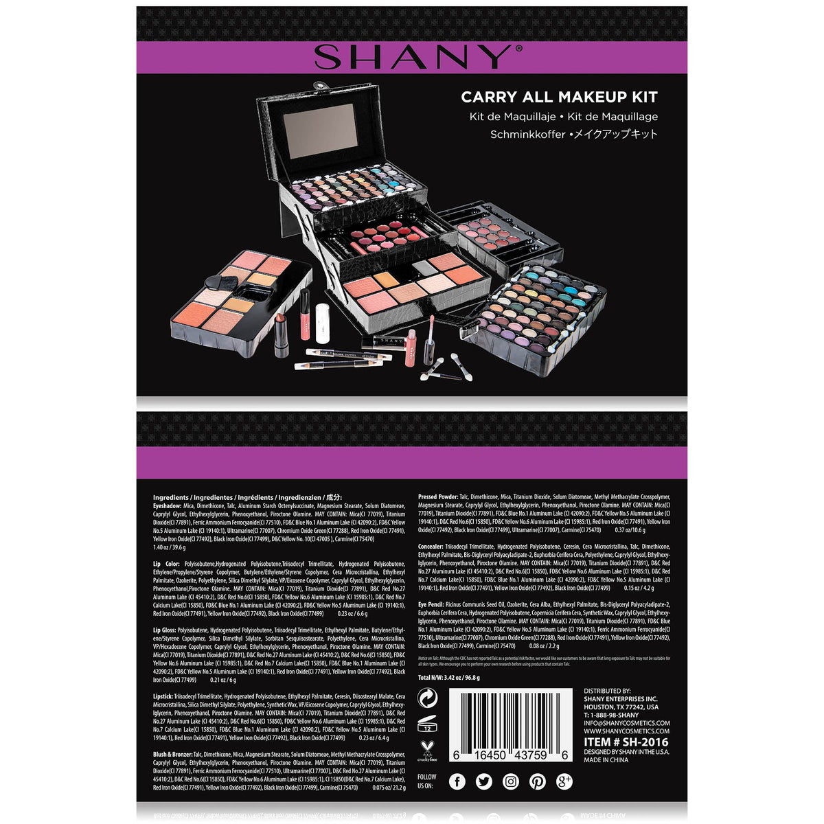 SHANY All In One Makeup Set 67 Colors Eyeshadow Blushes Face - SHANY Official Imagery - 6