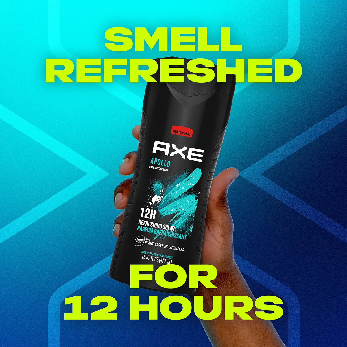 AXE Sage Cedarwood Body Wash Apollo 4 Count 16 fl oz - AXE Official Imagery - 6