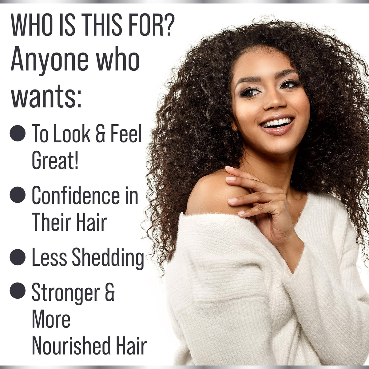 Biotin 5000mcg Keratin Collagen Horsetail Saw Palmetto USA - Hair Thickness Maximizer Official Imagery - 4