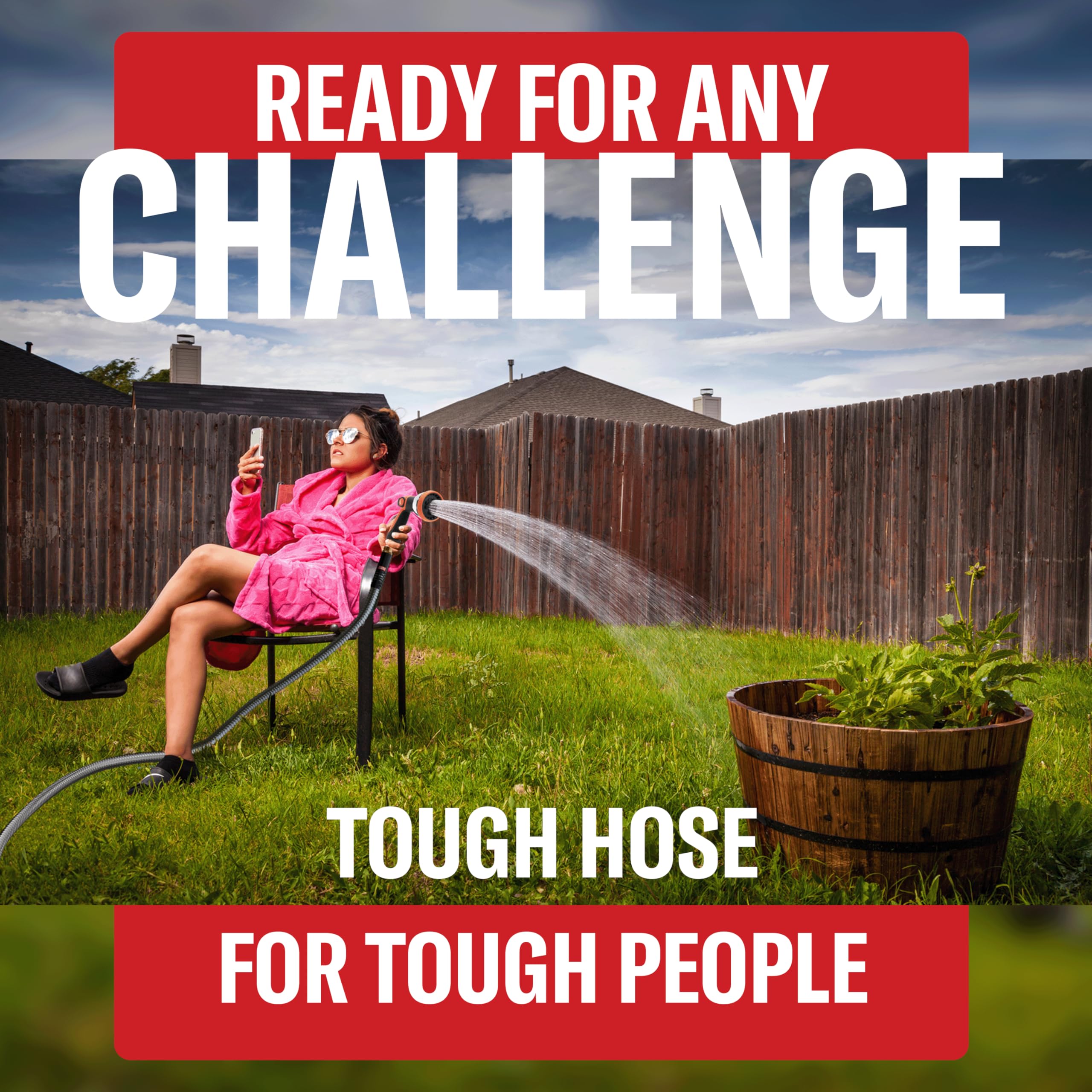 HYPER HOSE Best 100 ft Metal Garden Hose Set - No-Kink Durable 31 - HYPER HOSE Official Product View 9