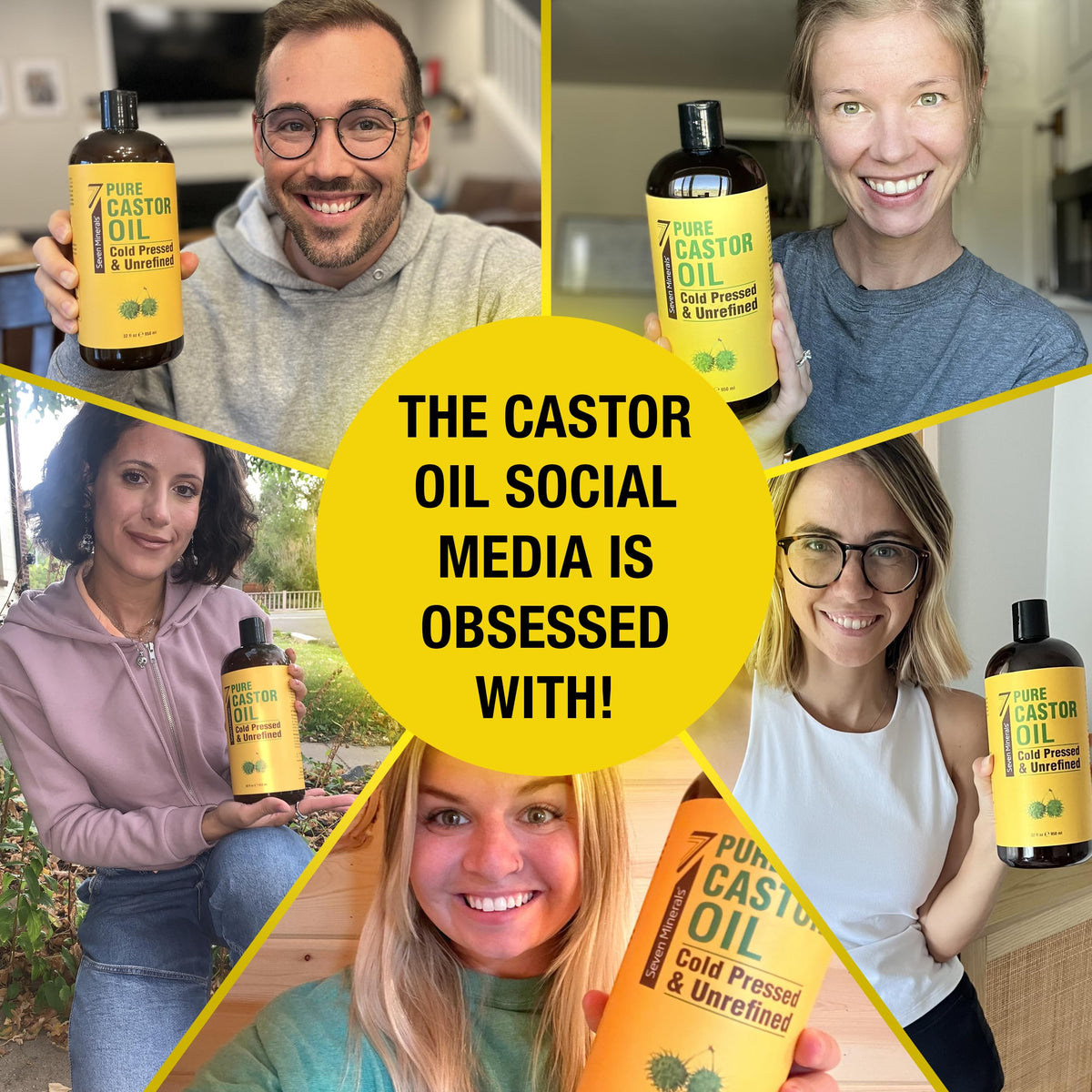 Pure Cold Pressed Castor Oil - Seven Minerals Official Imagery - 5