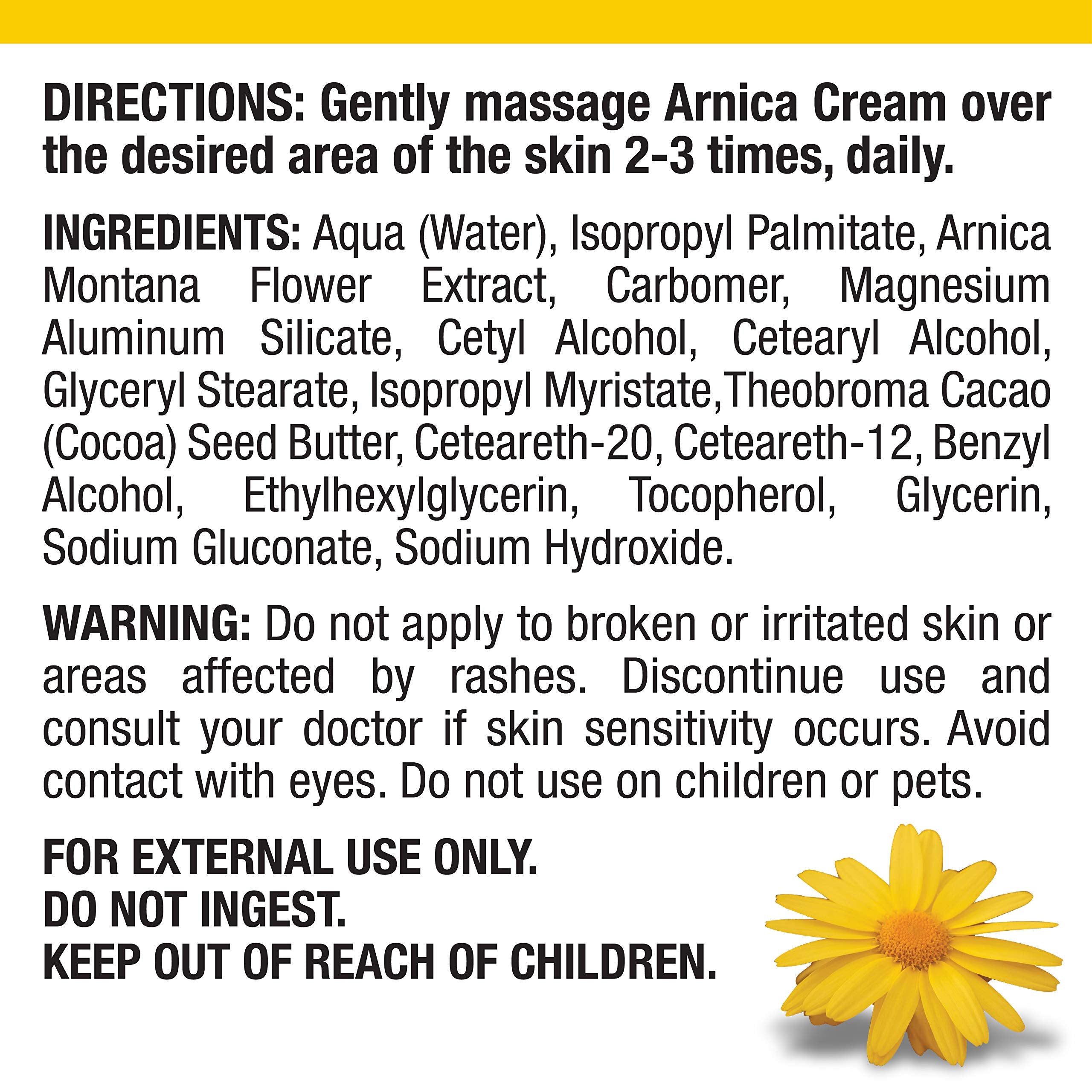 Real Relief Arnica Cream 4 oz – Fast-Absorbing Pain Relief