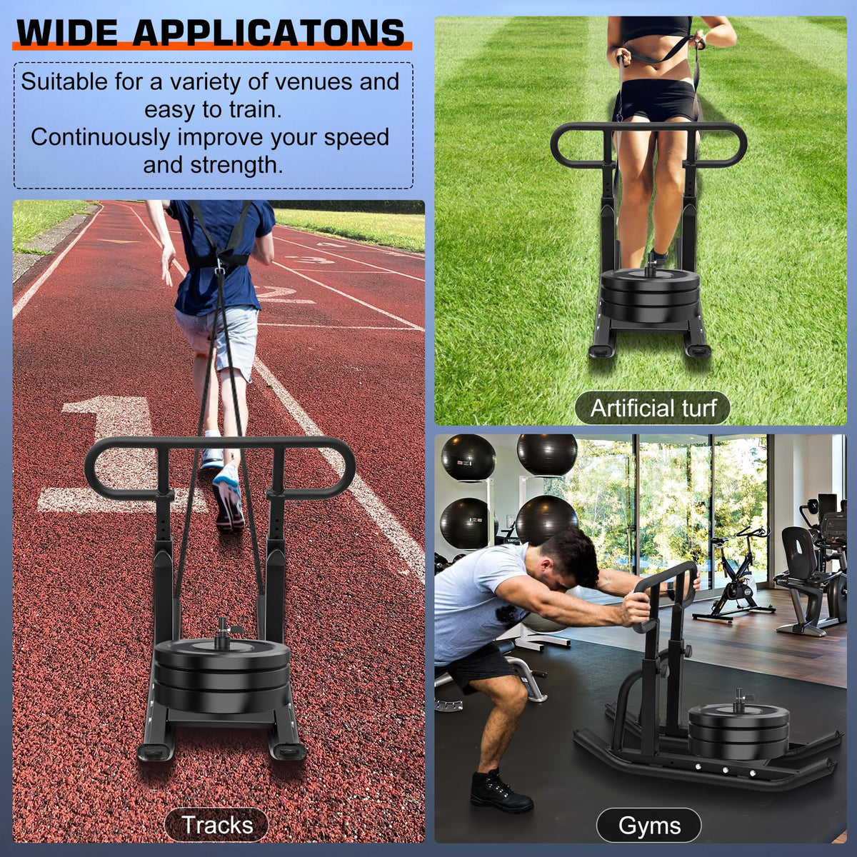 Weight Sled Fitness Sled Fitness Strength Training Sled - Pulaim Official Imagery - 8