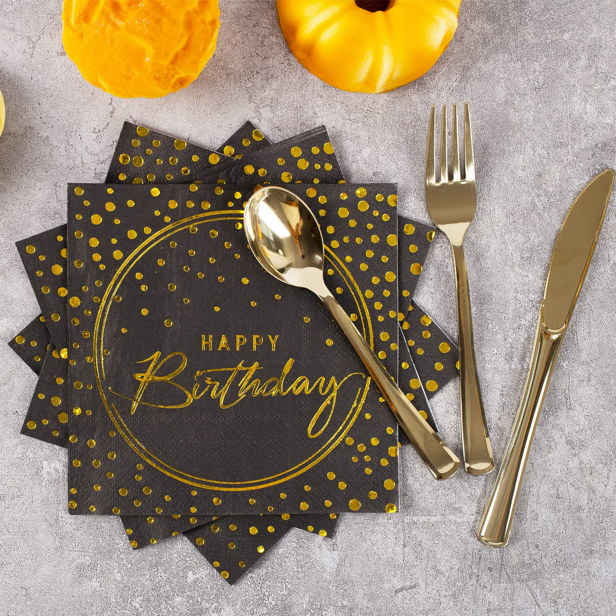 175PCS Happy Birthday Disposable Dinnerware Set Party - Tyzarglef Official Imagery - 5