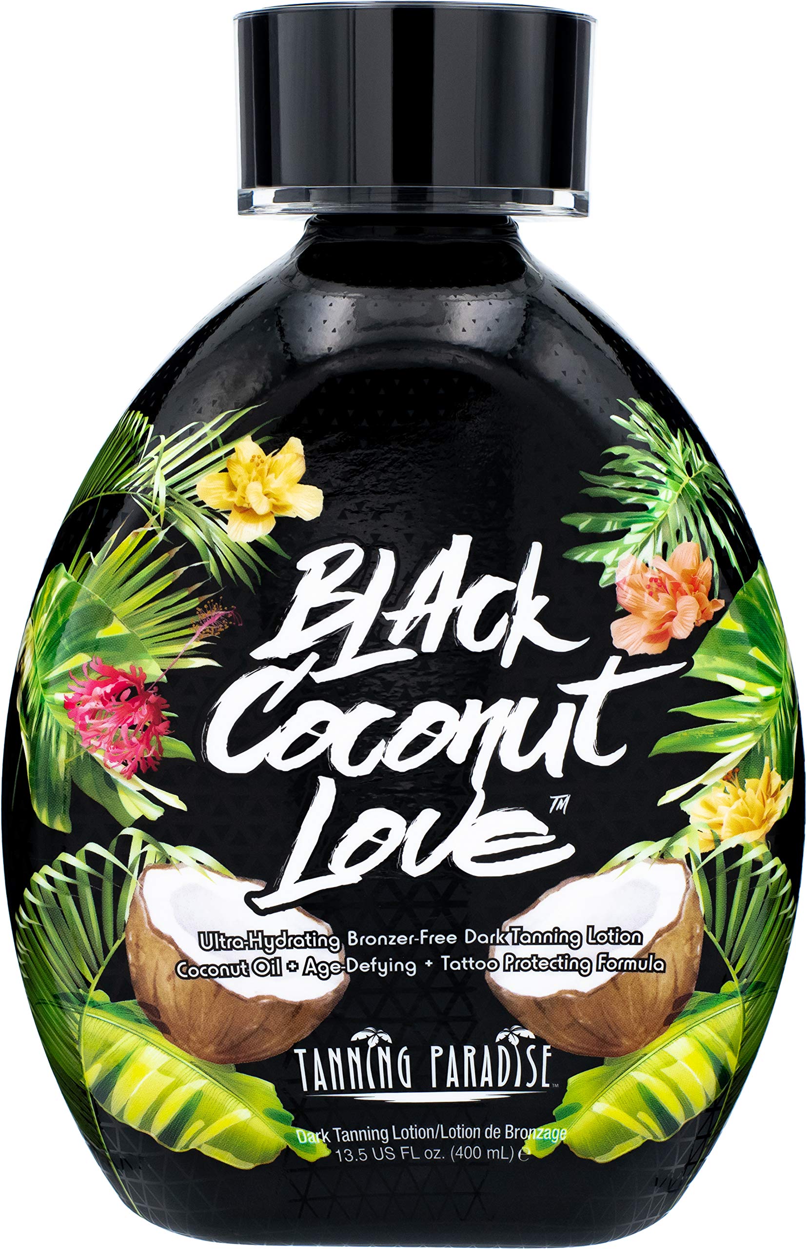 Tanning Paradise Black Coconut Love Tanning Lotion | Coconut Oil - Product Imagery
