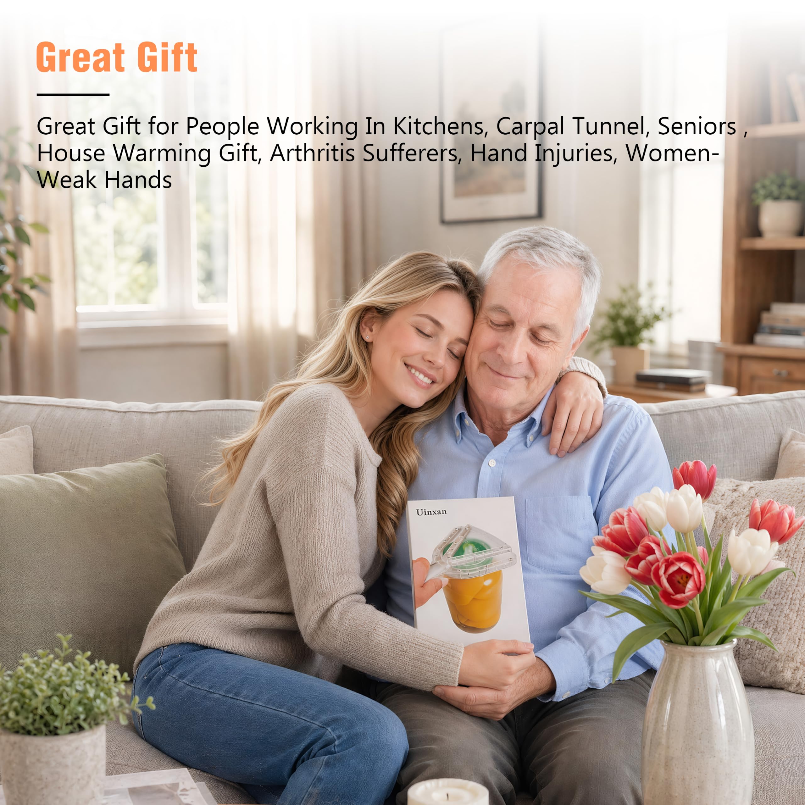 Uinxan Patented Jar Opener, Ideal for Weak Hands & Seniors with A by Uinxan - Angle View 9