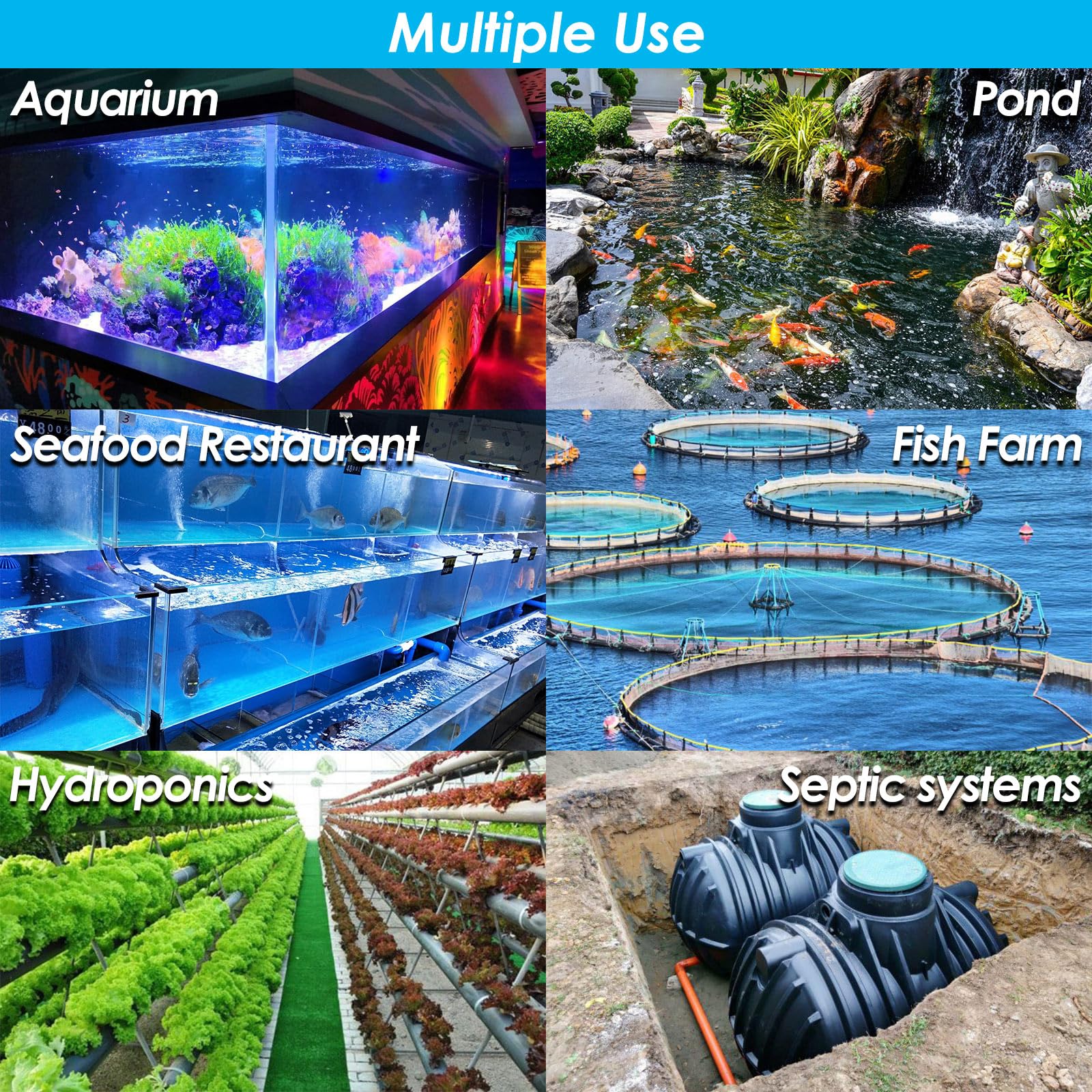 VCRAZE Powerful Linear Air Pump - KP-40/KP-60/KP-80 Pond Air Pump - VCRAZE Official Product View 6