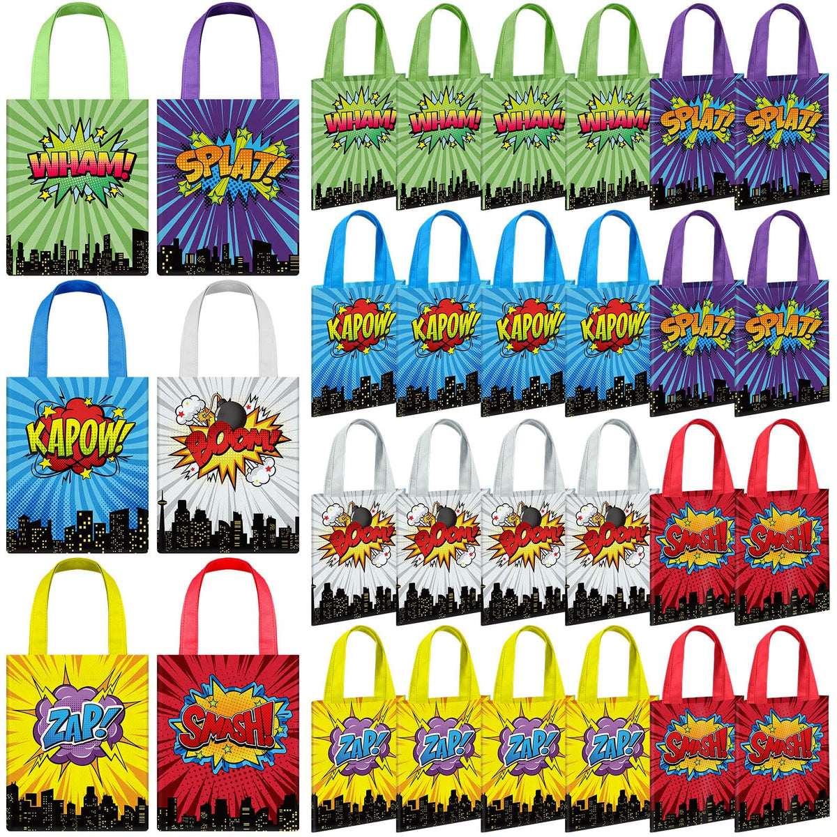 Photect 32 Pcs Movie Night Party Favor Bags Non Woven with - Photect Official Imagery - 8