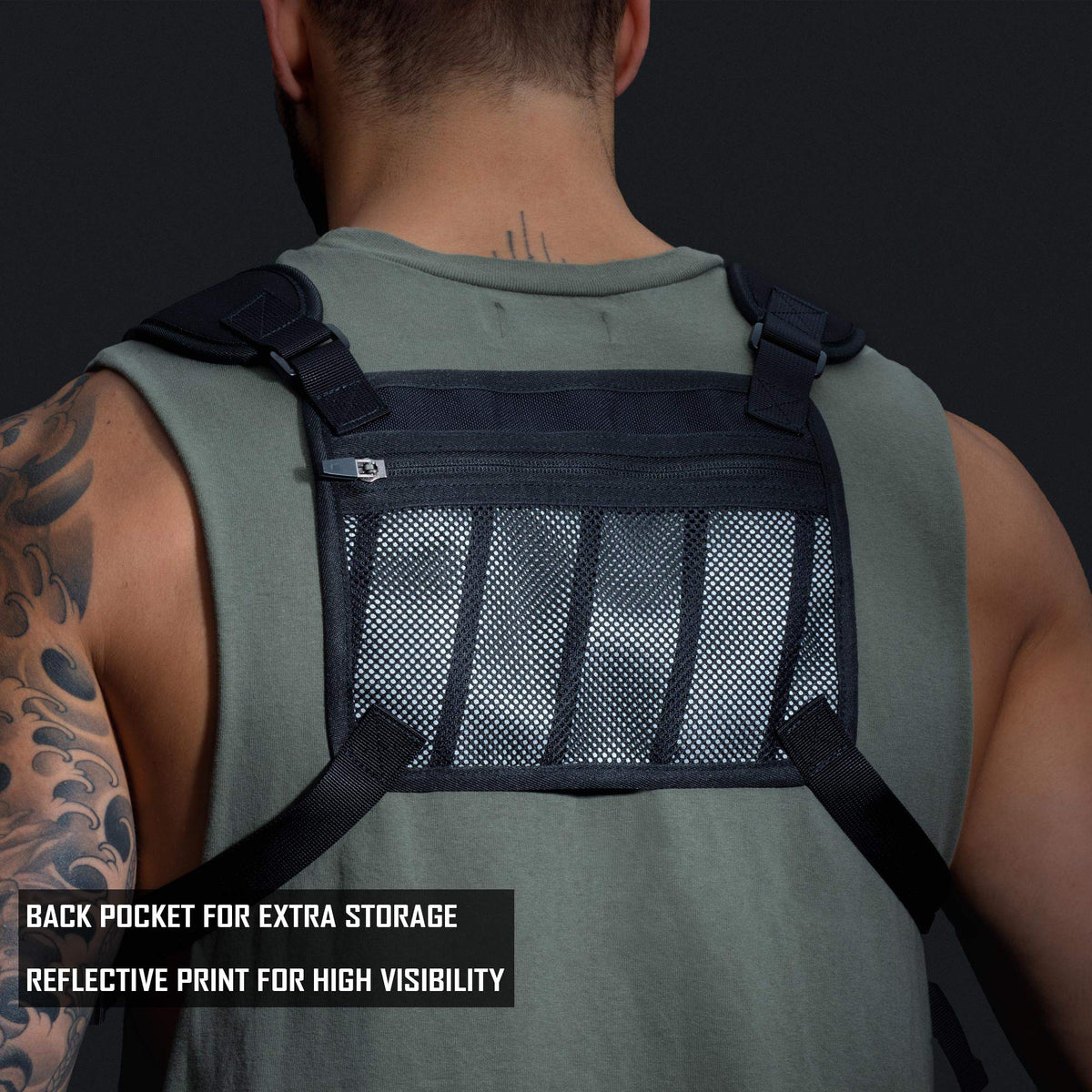 MVRK Water Resistant Running Vest Chest Pack Phone Holder - MVRK Official Imagery - 6