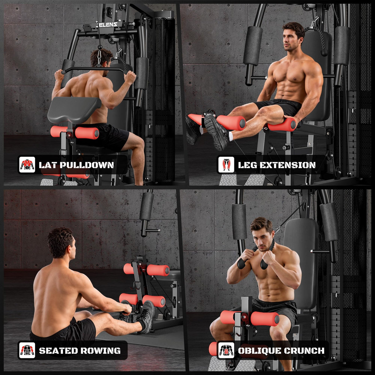 Home Gym Multifunctional H11 Home Gym Equipment Workout - JELENS Official Imagery - 4