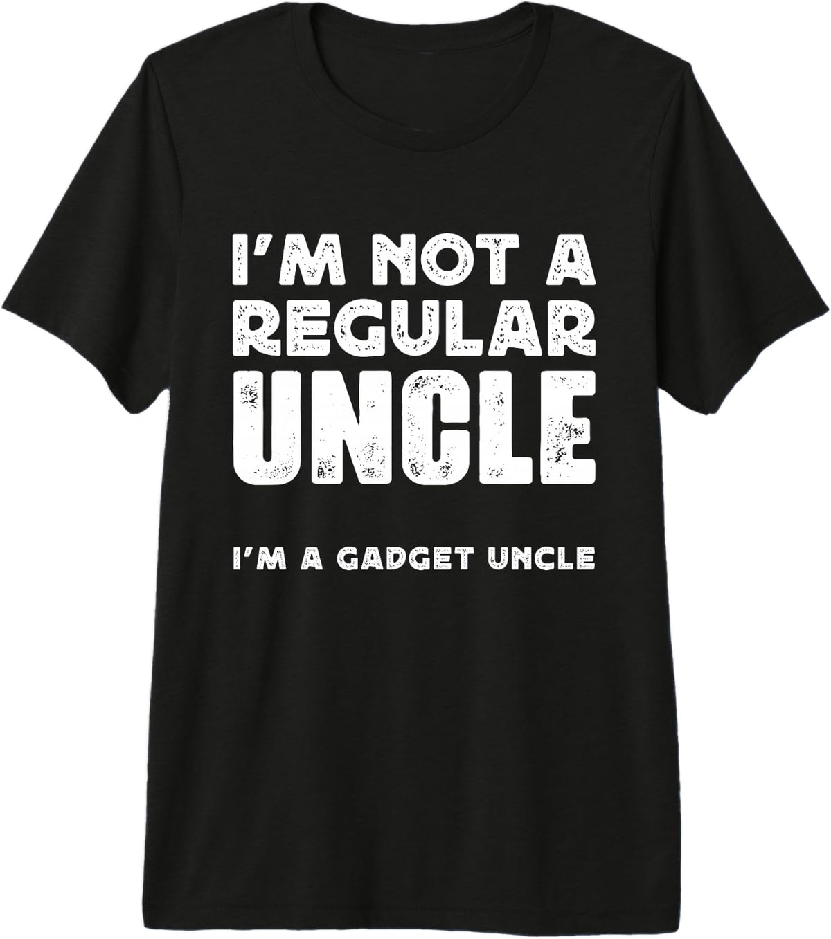 Mens NOT A REGULAR UNCLE A GADGET UNCLE Premium Tri blend T - Gadget uncle humor apparel Official Imagery - 2