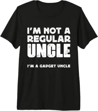 Mens NOT A REGULAR UNCLE A GADGET UNCLE Premium Tri blend T - Gadget uncle humor apparel Official Imagery - 1