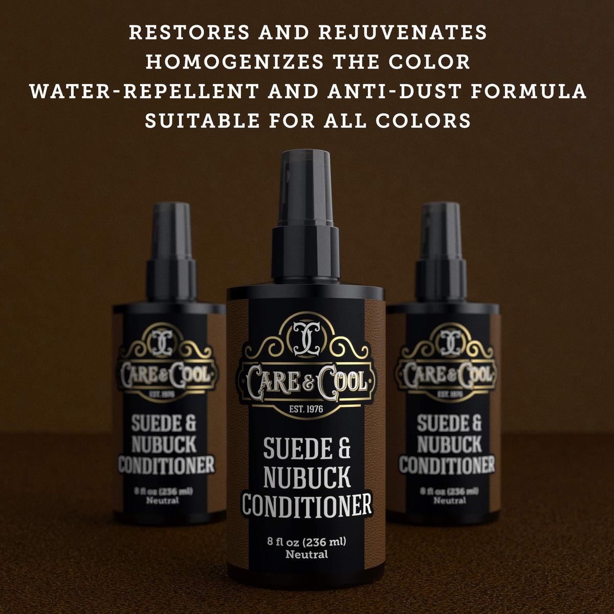 Care Cool Suede Nubuck Conditioner Renovator Protector 16 fl - Care & Cool Official Imagery - 4