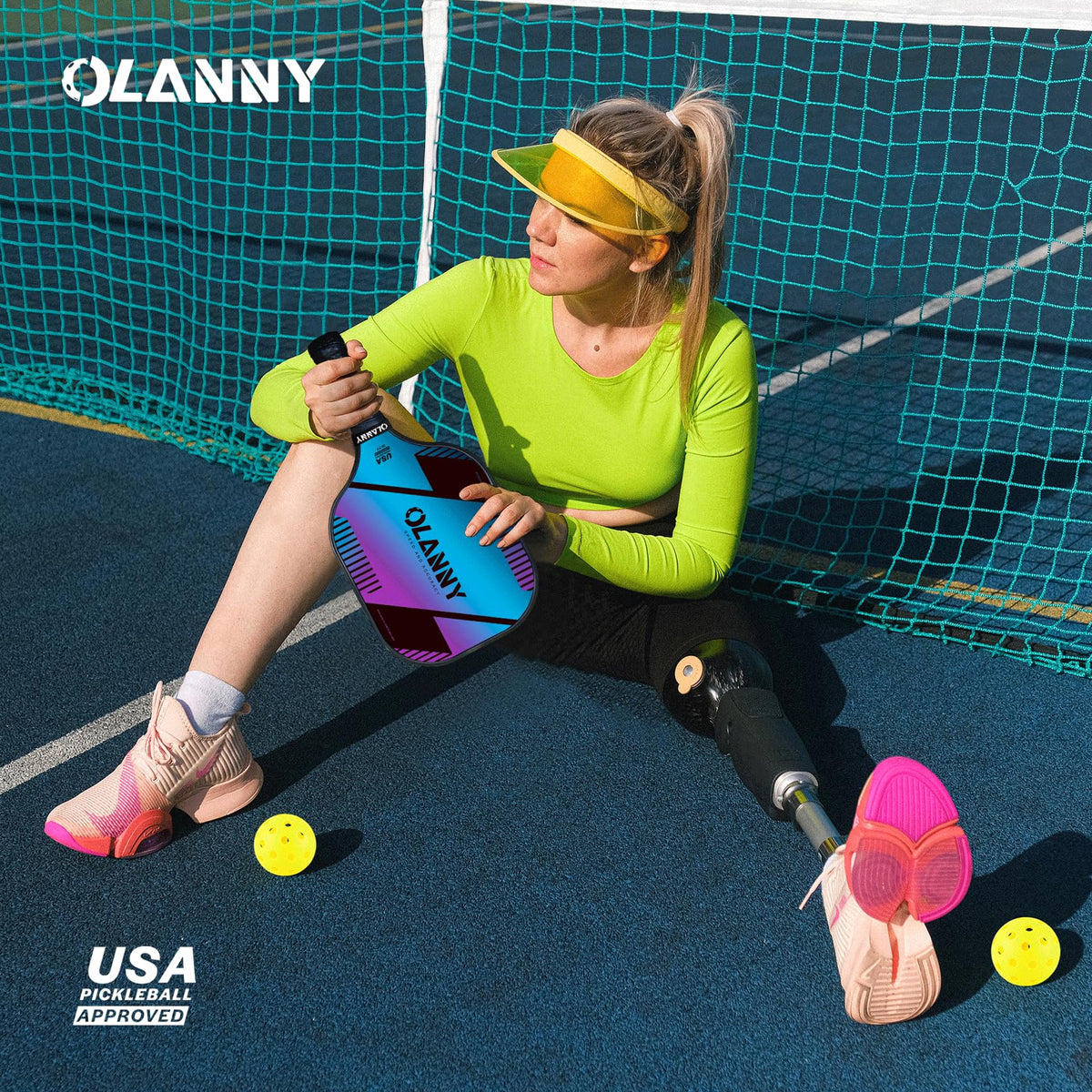 OLANNY Graphite Pickleball Paddles Set Premium Rackets Fiber - OLANNY Official Imagery - 7