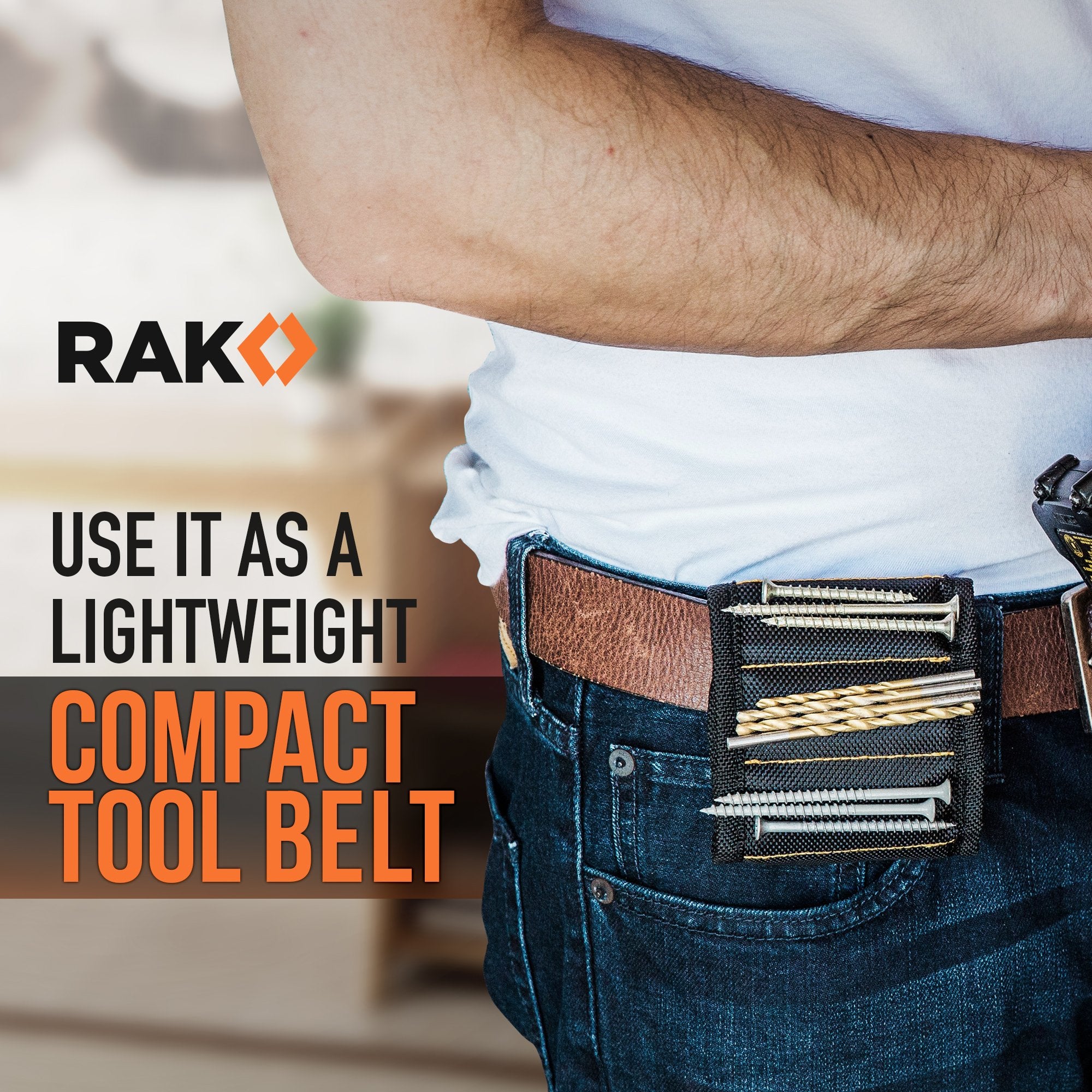 RAK Magnetic Wristband for Tools - Premium Tool Belt for Holding - RAK Official Product View 9