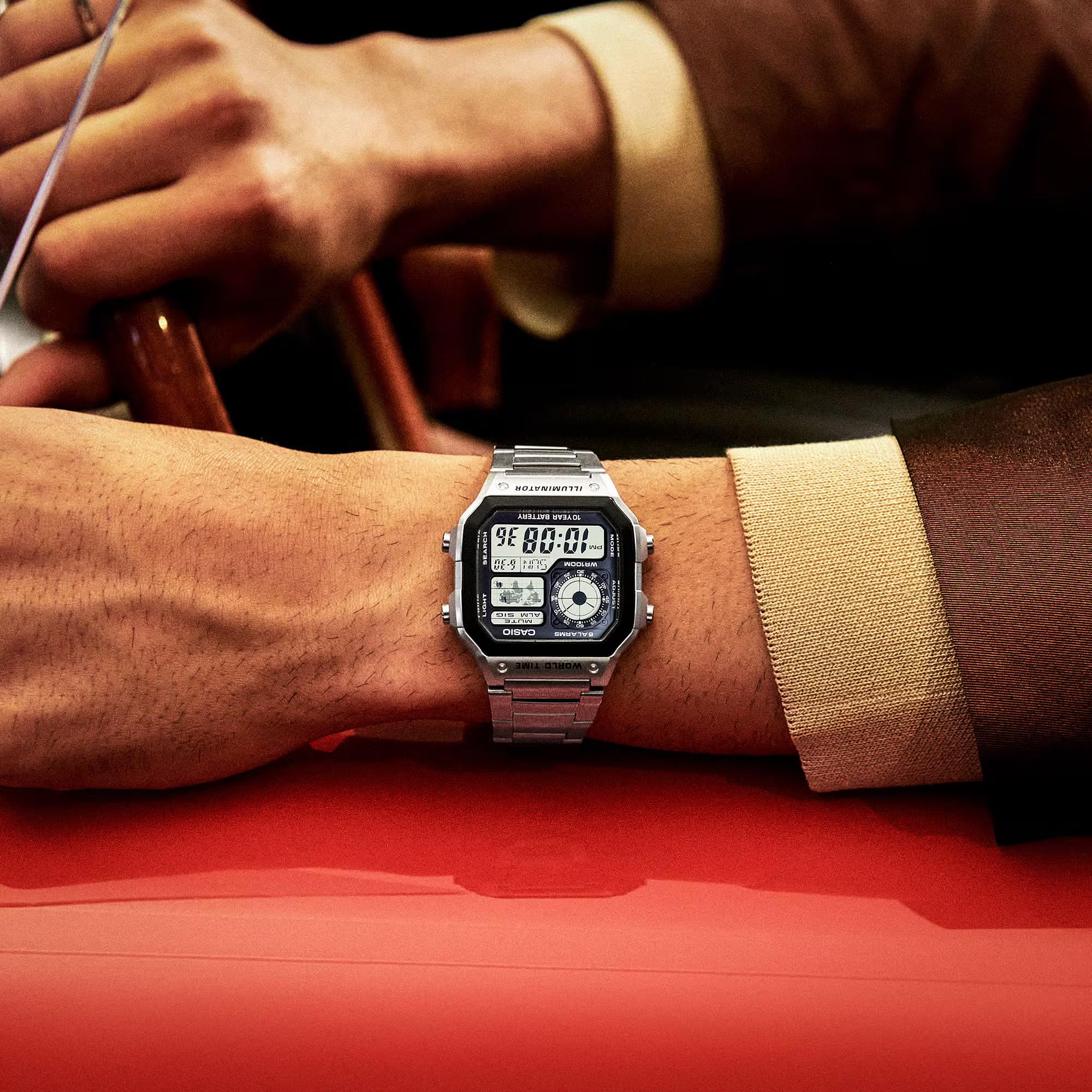 Casio AE1200WH Series | Men’s Digital Watch | 100M WR | Multi Alarms | - View 9