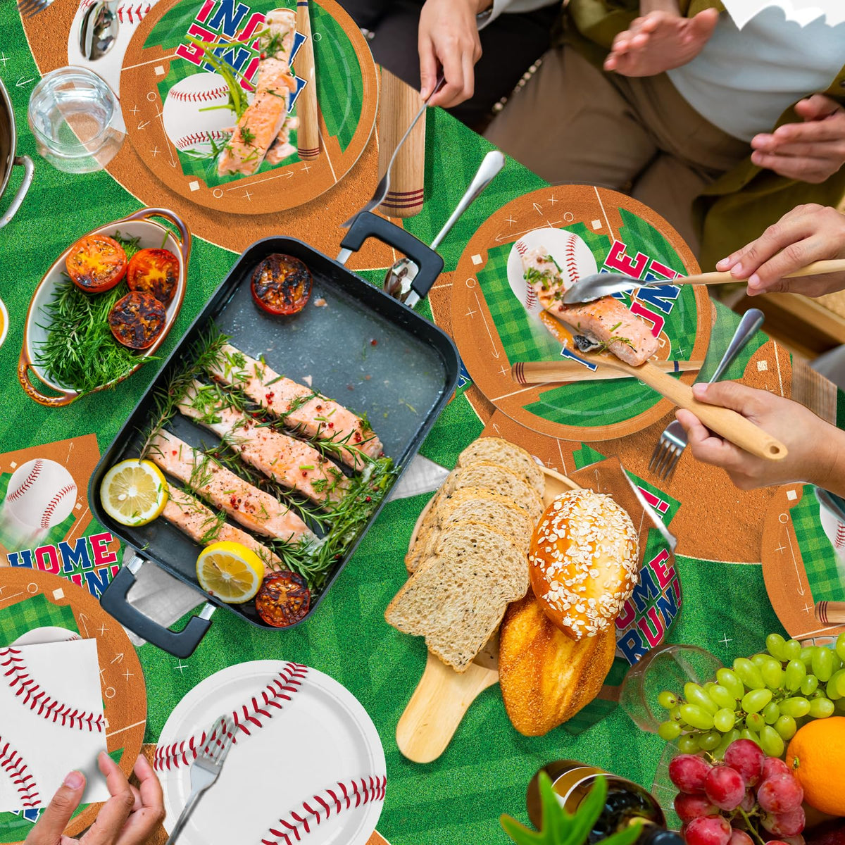Baseball Party Supplies Kit for 24 - Gatherfun Official Imagery - 3
