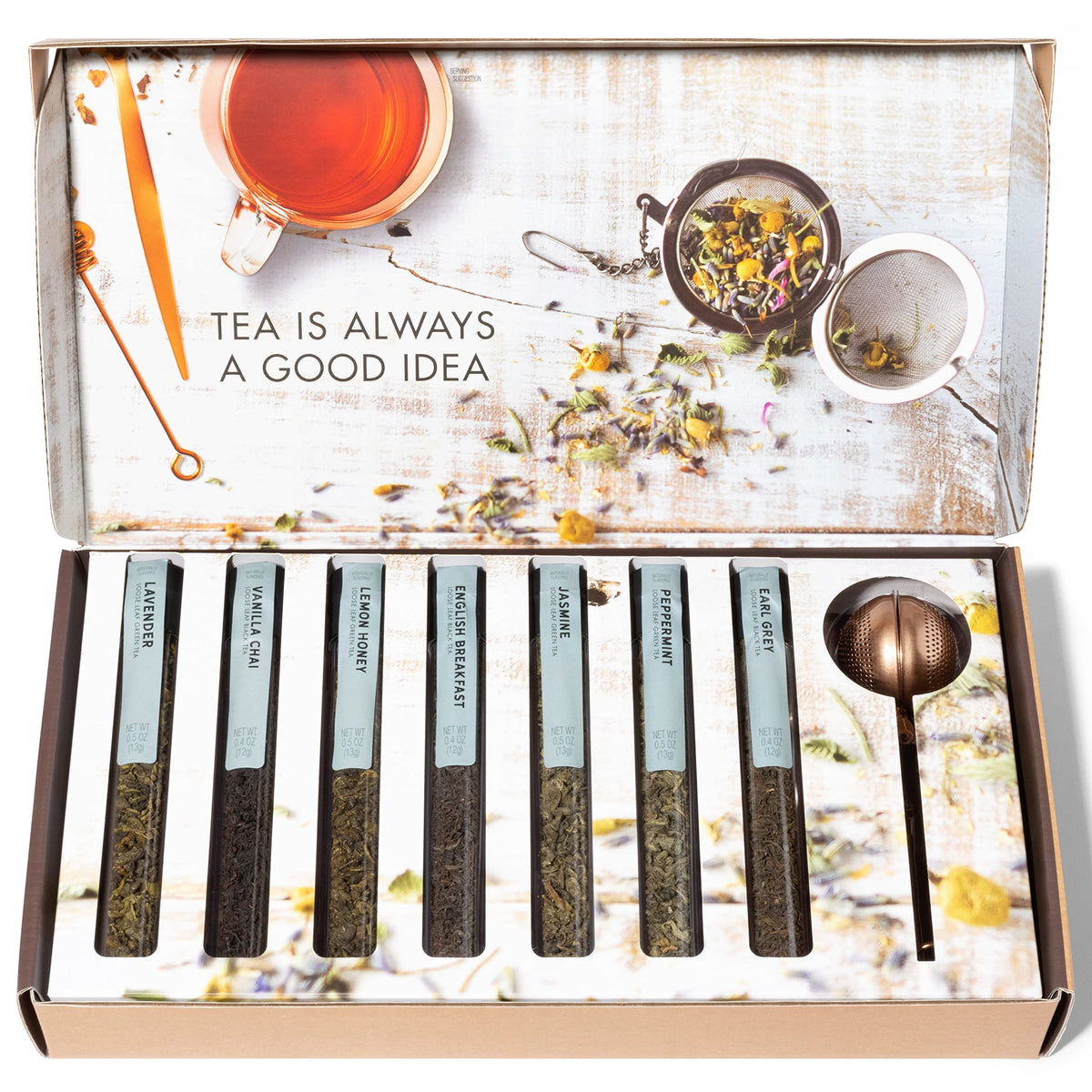 Tea Therapy Loose Leaf Tea Infusion Gift Set Reusable - Thoughtfully Official Imagery - 5