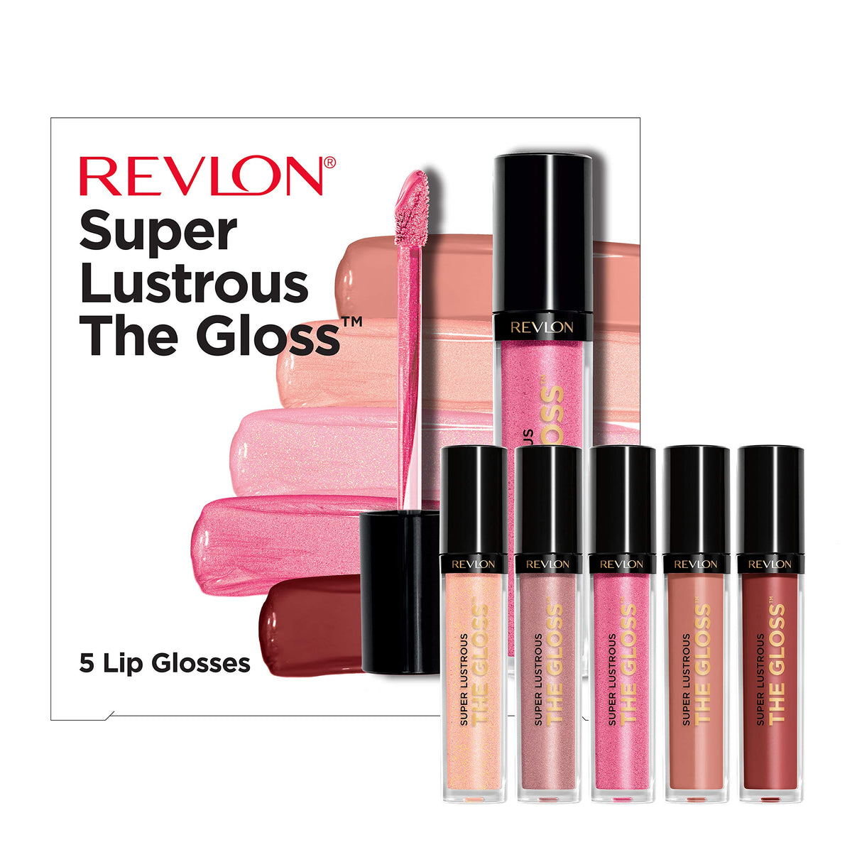 Revlon Super Lustrous The Gloss 5 Piece Lipgloss Gift Set - REVLON Official Imagery - 3